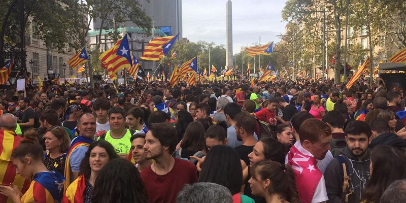 Manifestació a Barcelona durant la Vaga General. FOTO: Ferran Mitjà