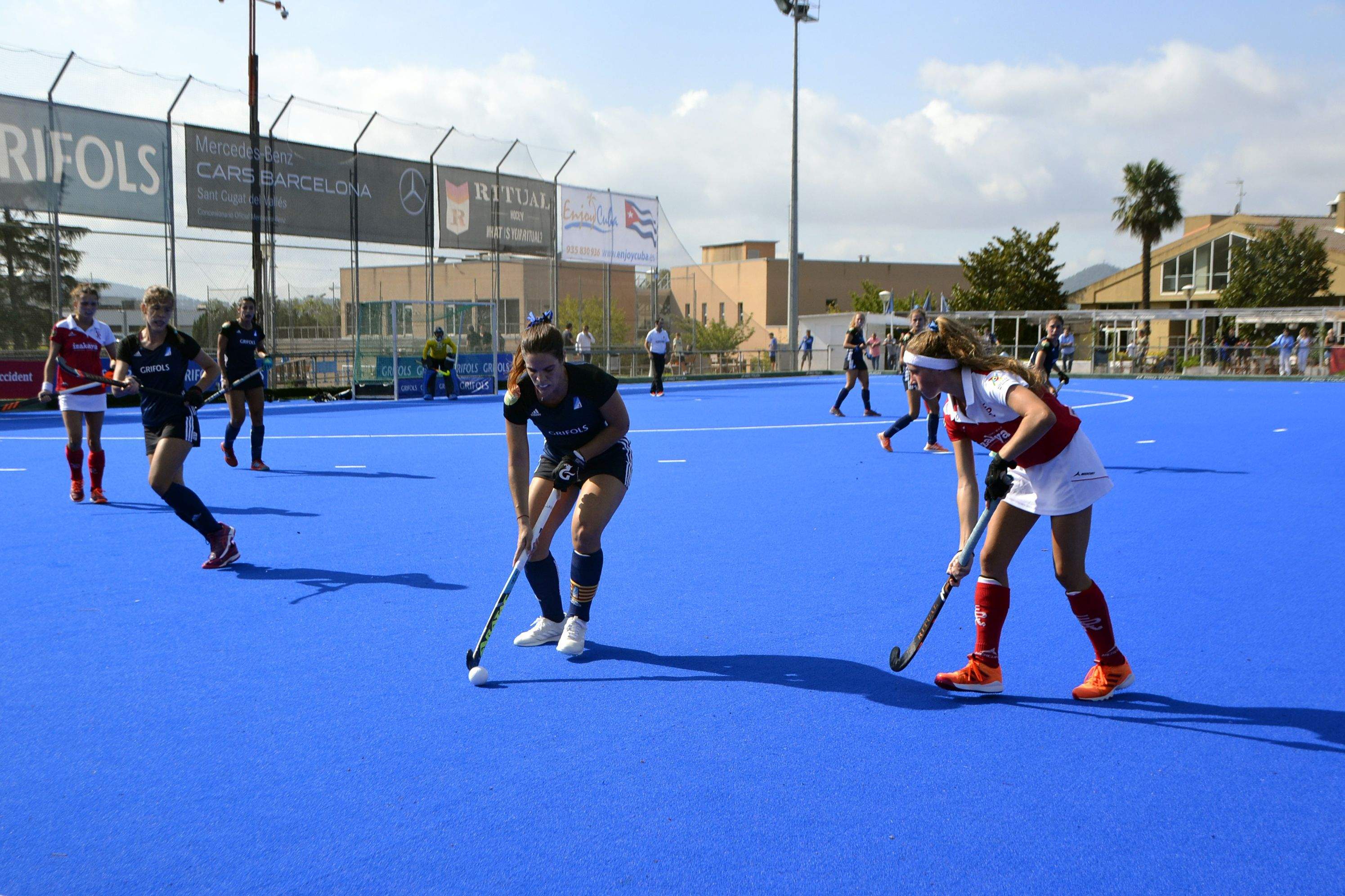 El Junior Femení disputant un partit del Campionat de Catalunya. FOTO: Marcel Marsal.