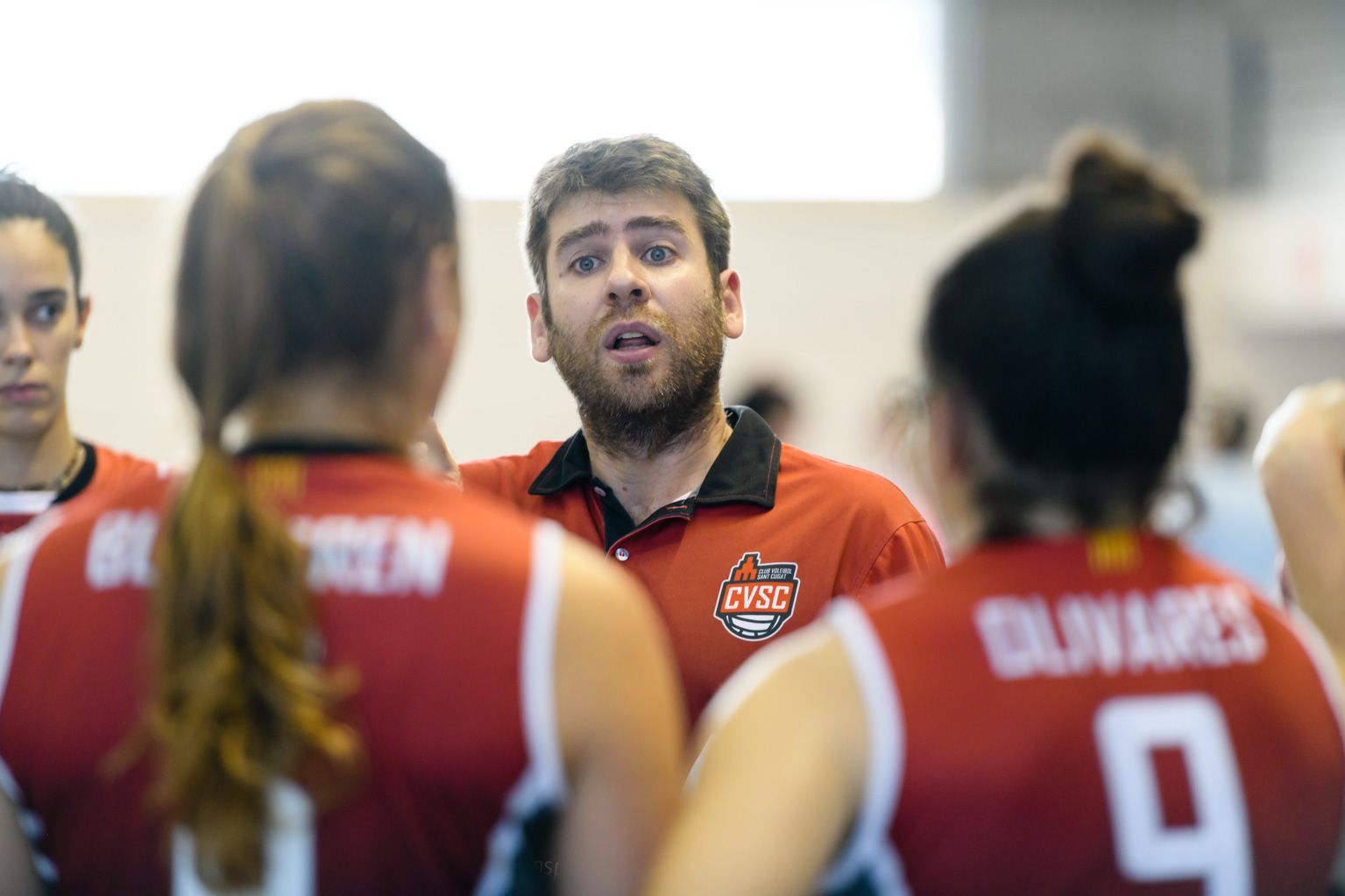 Voleibol femení. Partit de lliga. CV Sant Cugat-CV Kiele. Foto: Miguel López Mallach