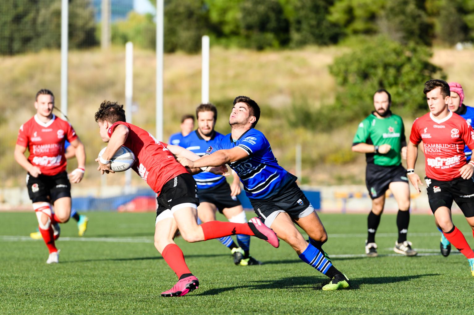 Rugbi masculí. Partit de lliga. CR Sant Cugat-CAU València. Foto: Miguel López Mallach