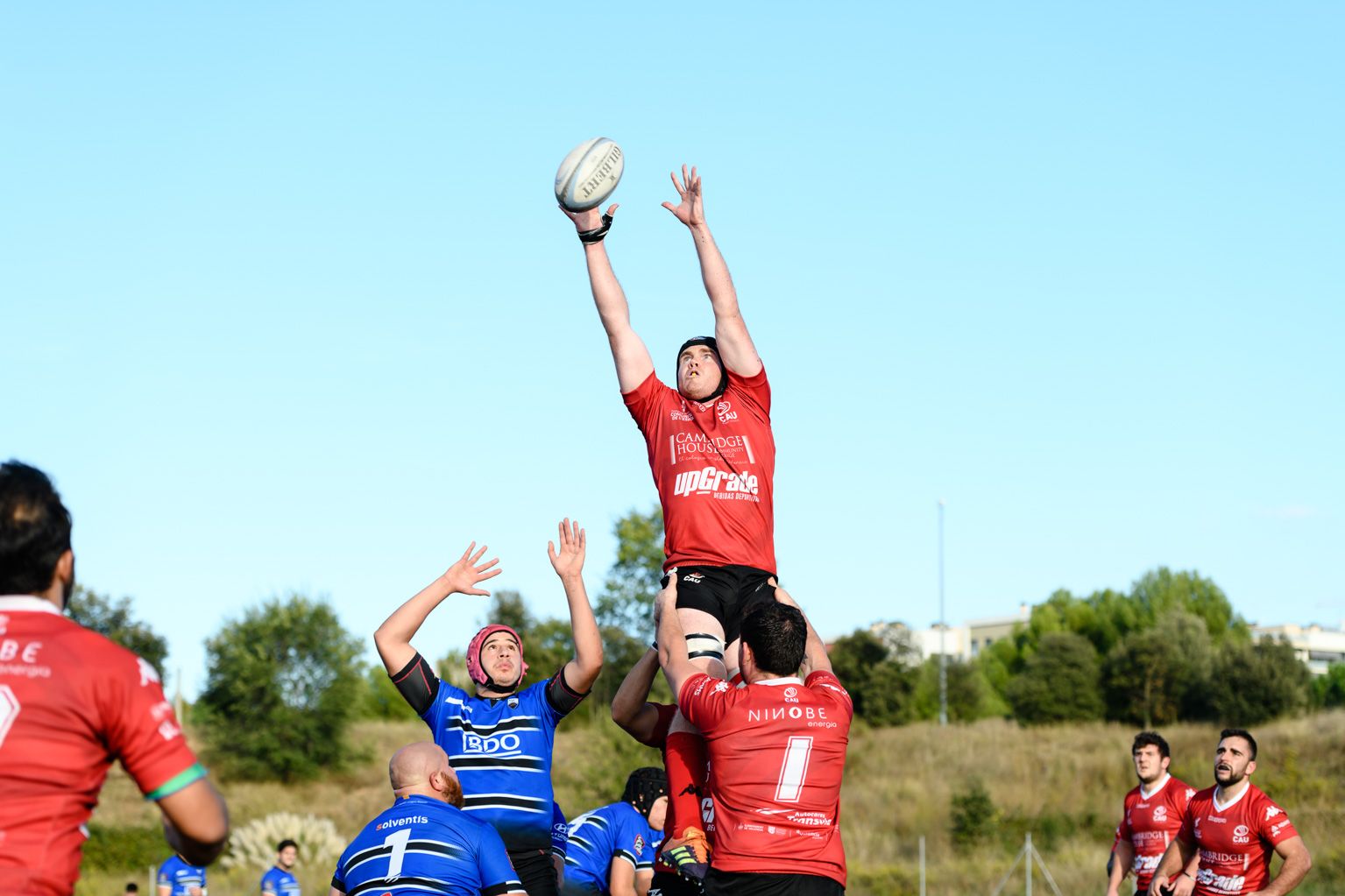 Rugbi masculí. Partit de lliga. CR Sant Cugat-CAU València. Foto: Miguel López Mallach