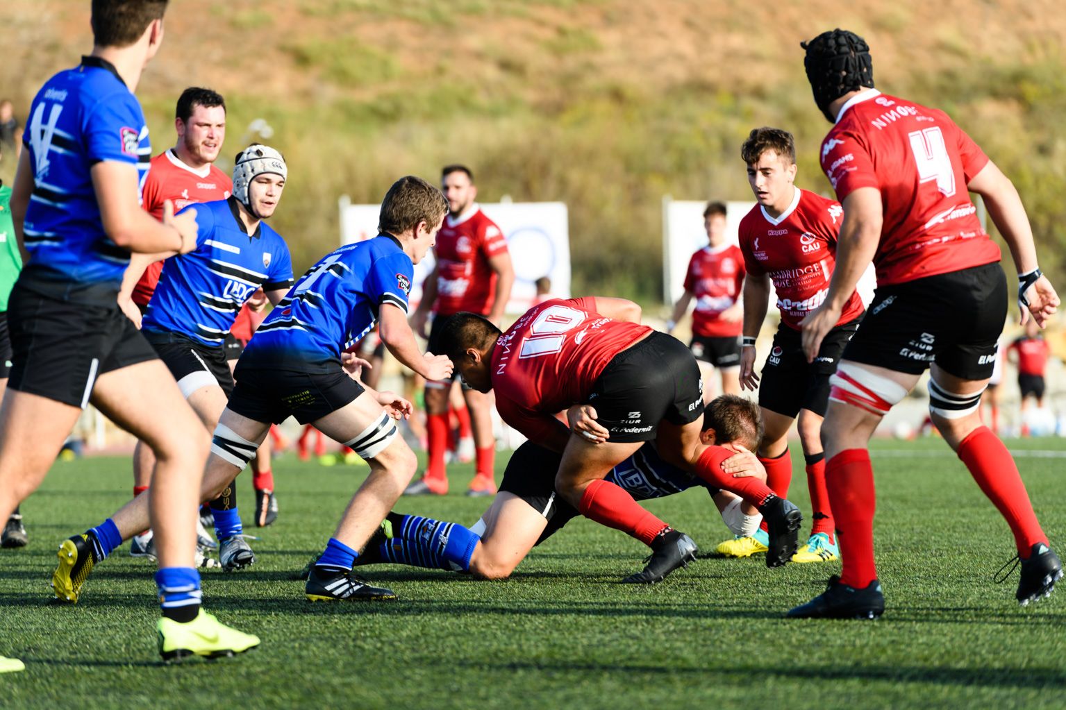 Rugbi masculí. Partit de lliga. CR Sant Cugat-CAU València. Foto: Miguel López Mallach