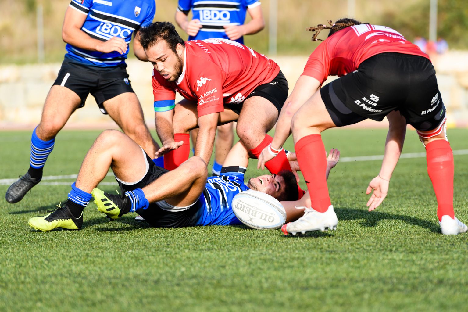 Rugbi masculí. Partit de lliga. CR Sant Cugat-CAU València. Foto: Miguel López Mallach