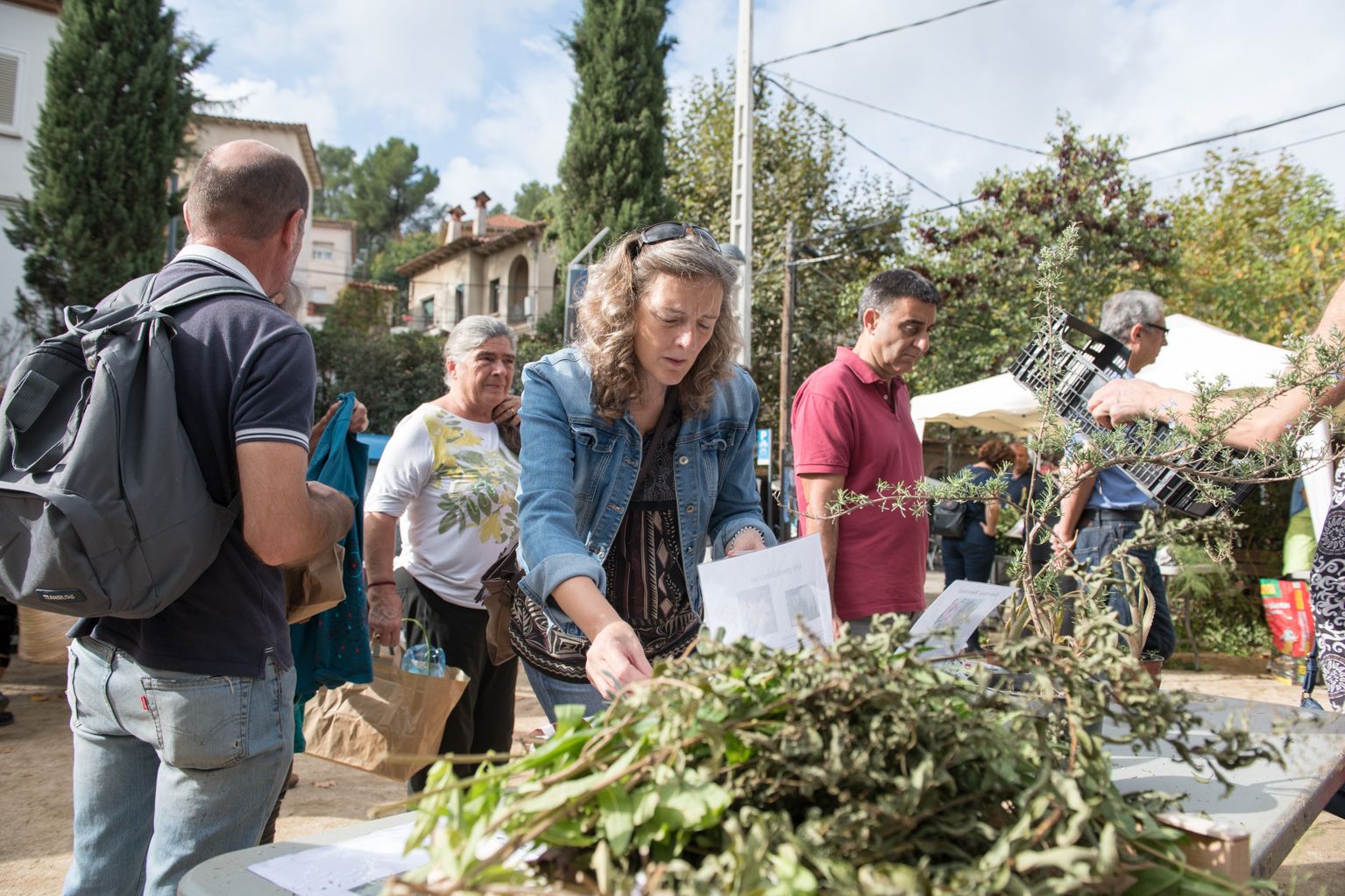 12a Fira d'intercanvi de plantes Plaça de l'estació de la Floresta. Foto: Miguel López Mallach