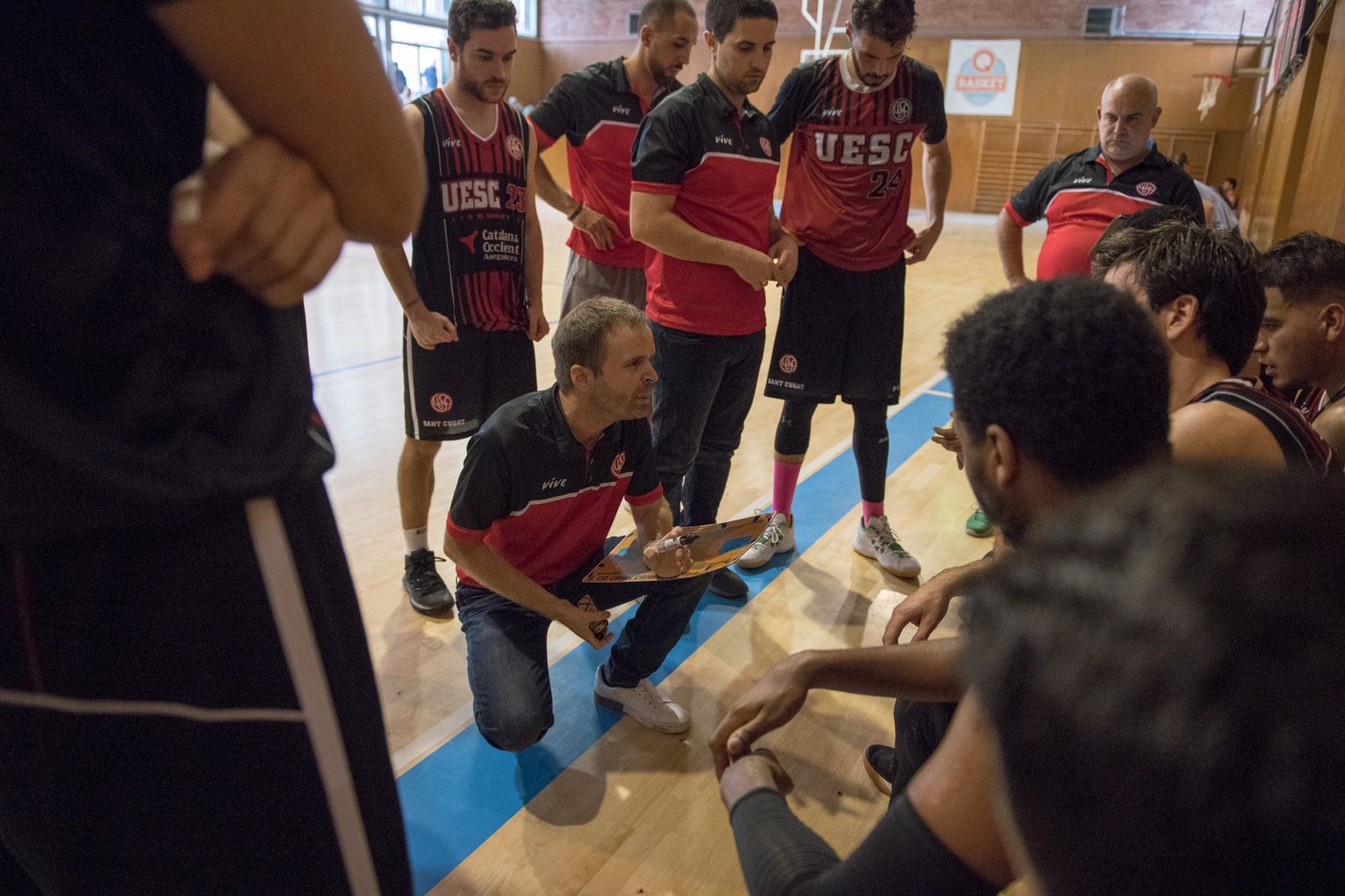 Bàsquet masculí. Partit de lliga. UE Sant Cugat FC-Bàsquet Pia Sabadell. Foto: Miguel López Mallach