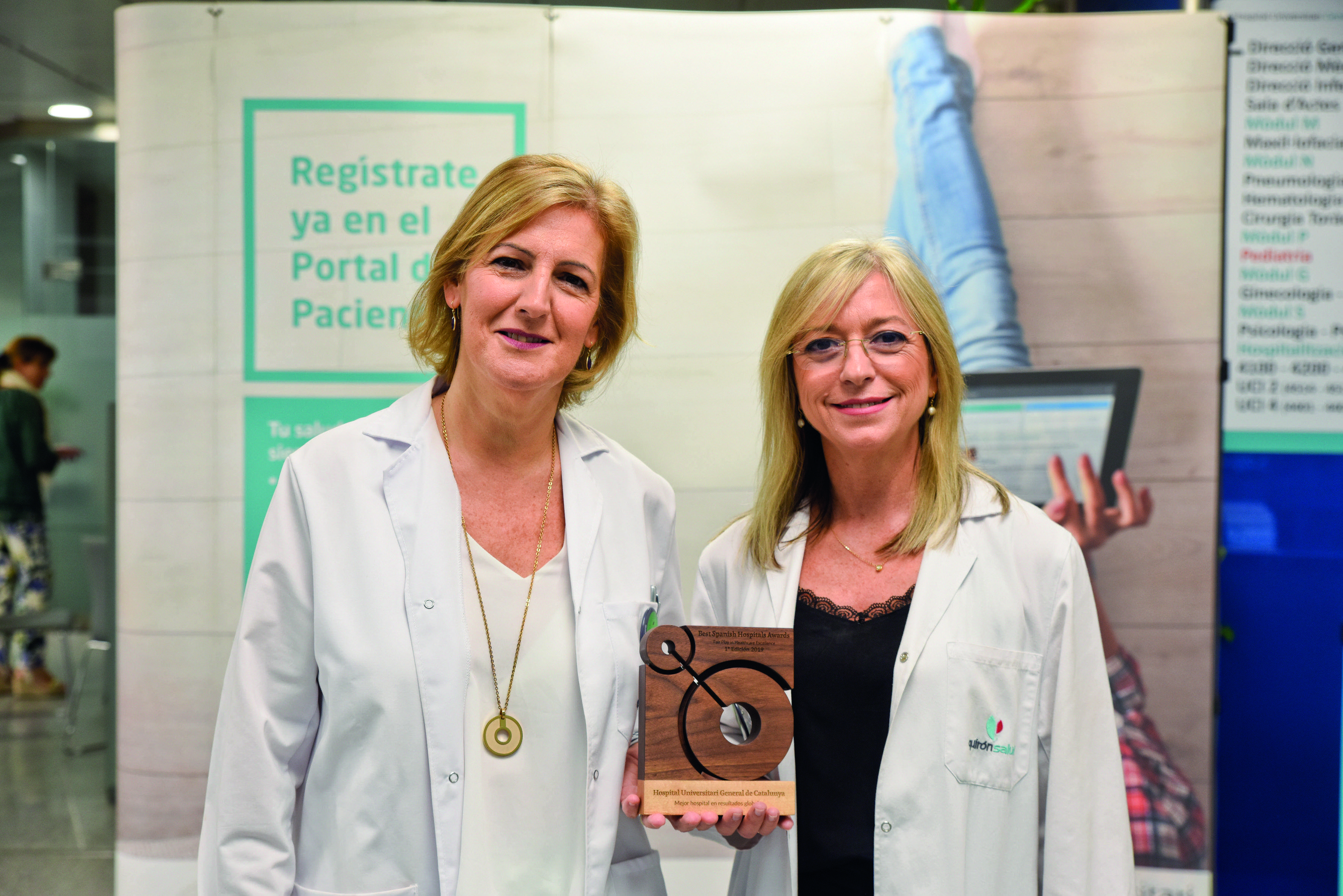 La Dra. Marta Guzmán amb Marifé Viso FOTO: B. Millet
