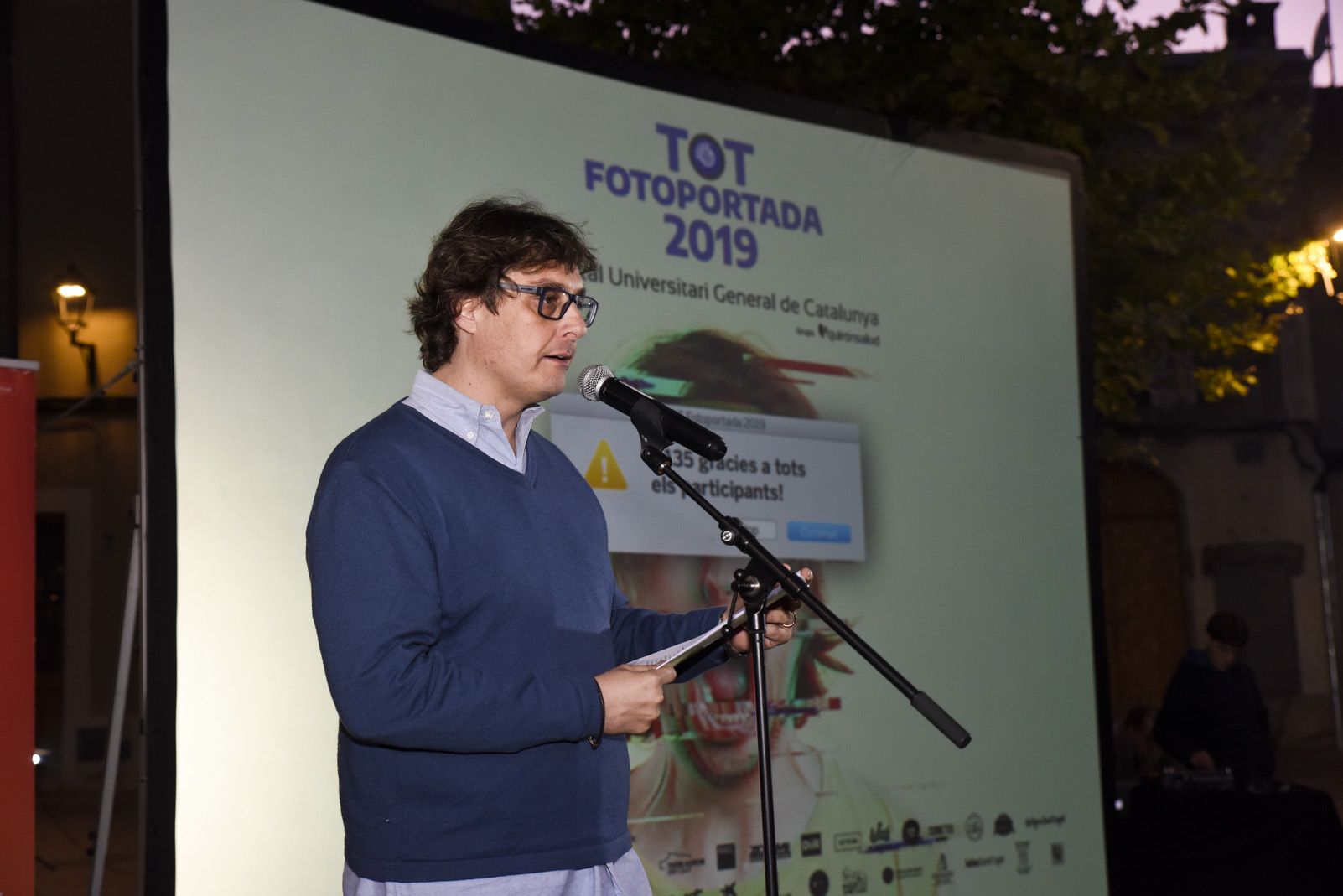 Àlex López Puig, periodista del Tot Sant Cugat al Concurs Totfotoportada HUGC 2019. Foto: Bernat Millet.