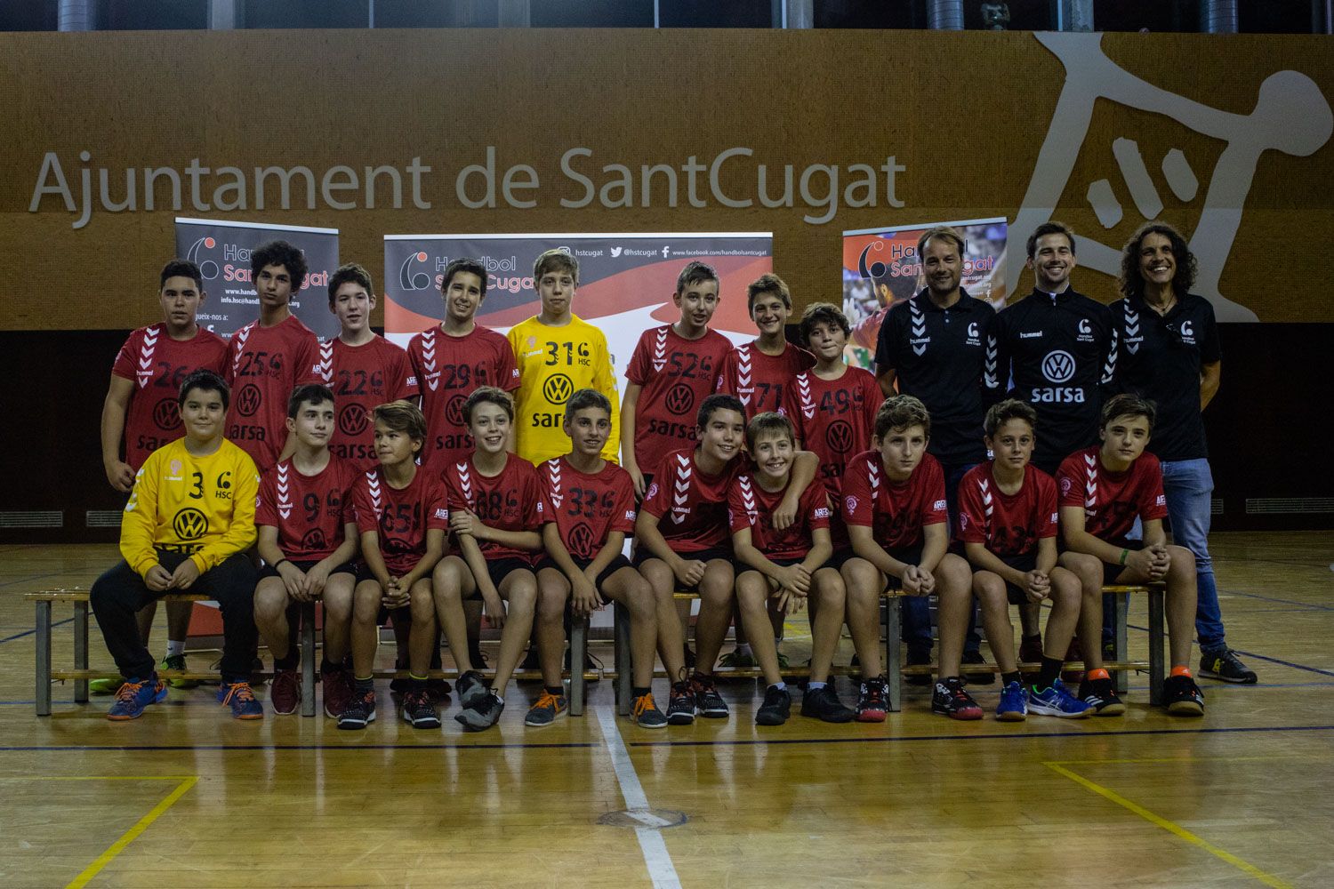 Presentació d'equips Club Handbol Sant Cugat. Foto: Adrián Gómez