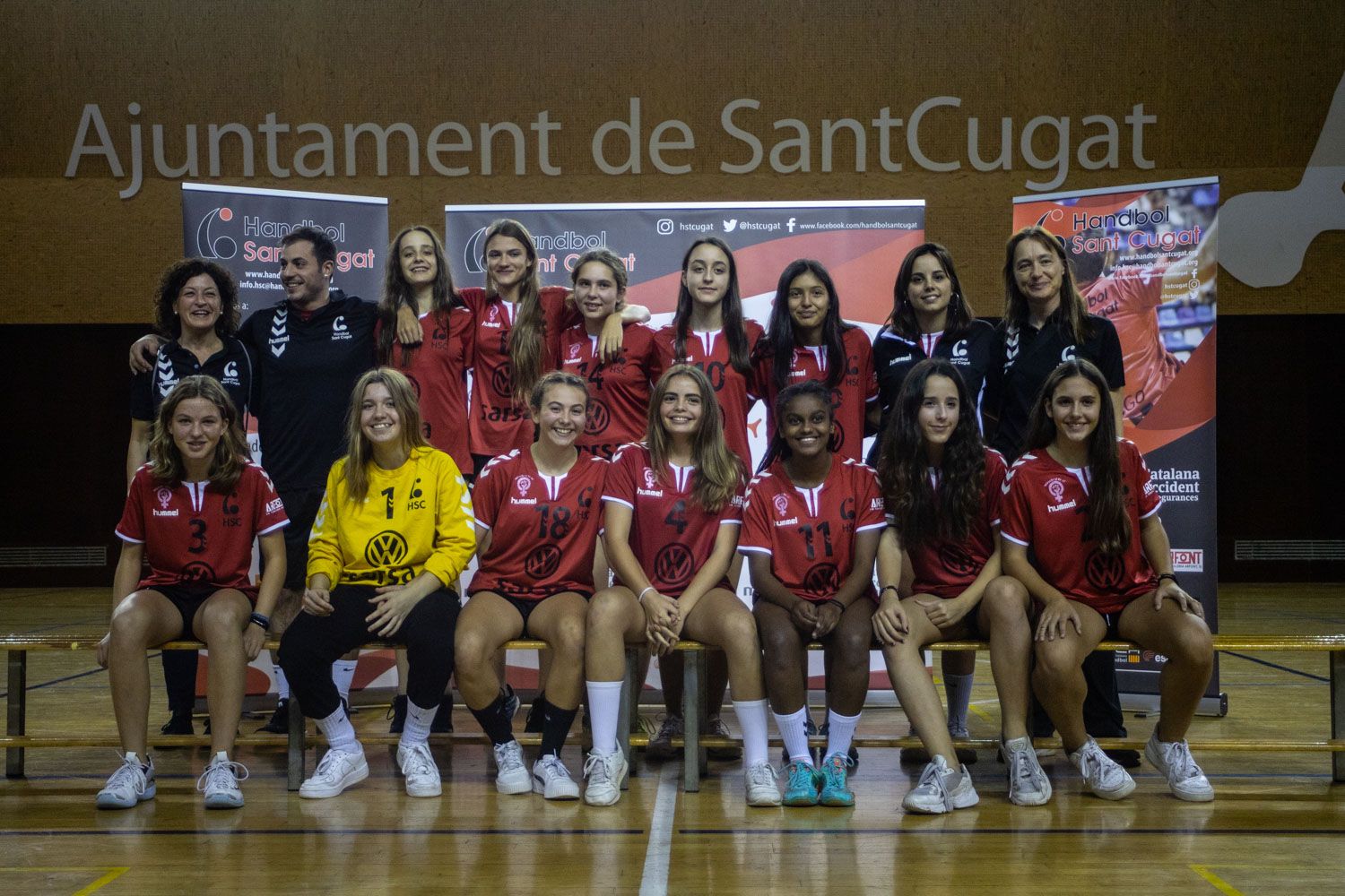 Presentació d'equips Club Handbol Sant Cugat. Foto: Adrián Gómez