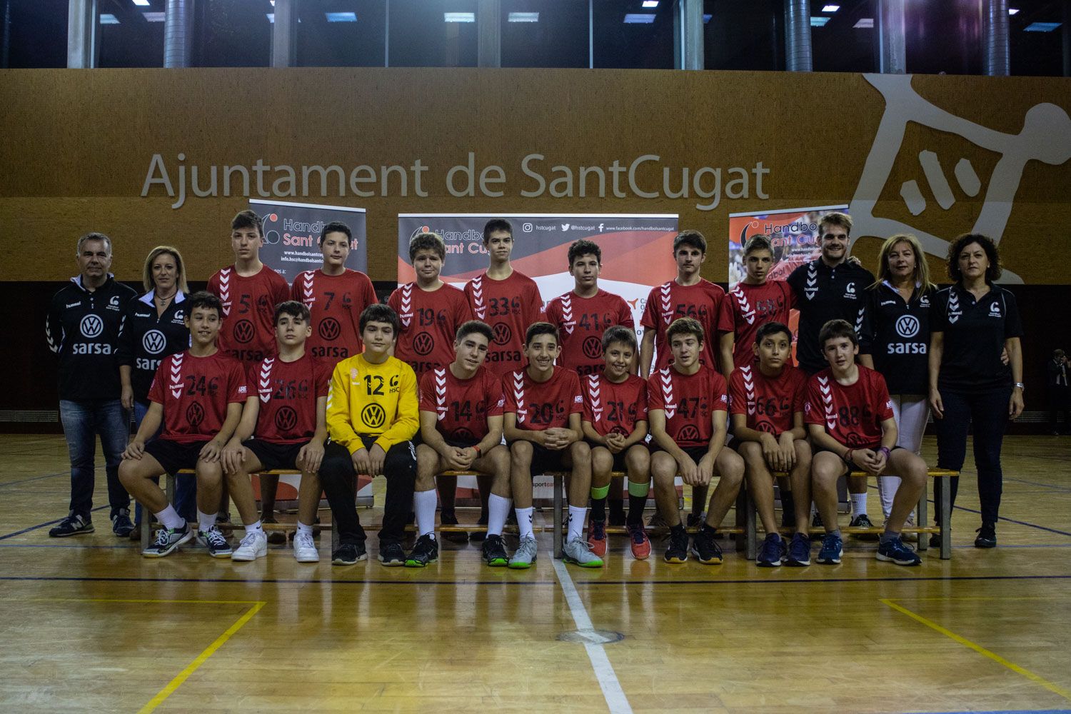 Presentació d'equips Club Handbol Sant Cugat. Foto: Adrián Gómez
