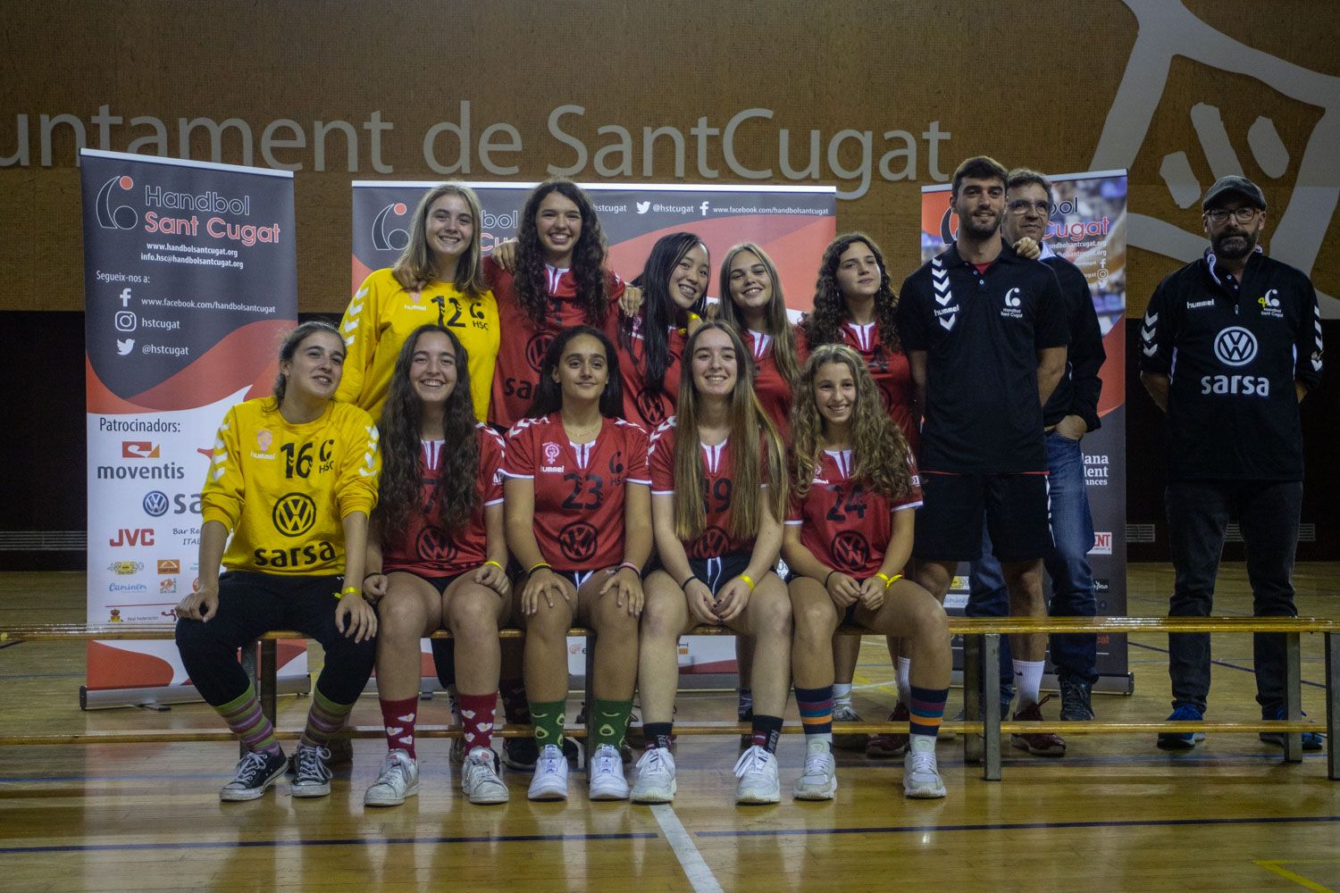 Presentació d'equips Club Handbol Sant Cugat. Foto: Adrián Gómez