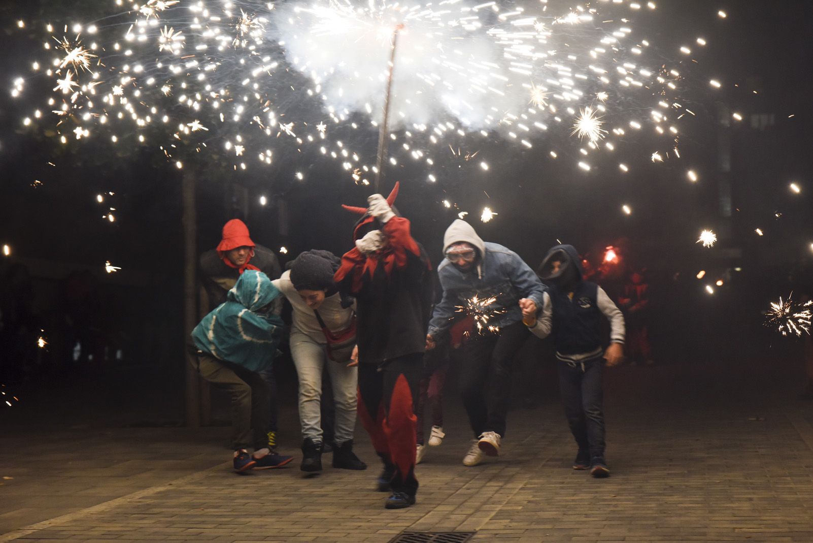 Correfoc de diables a la Festa de Tardor