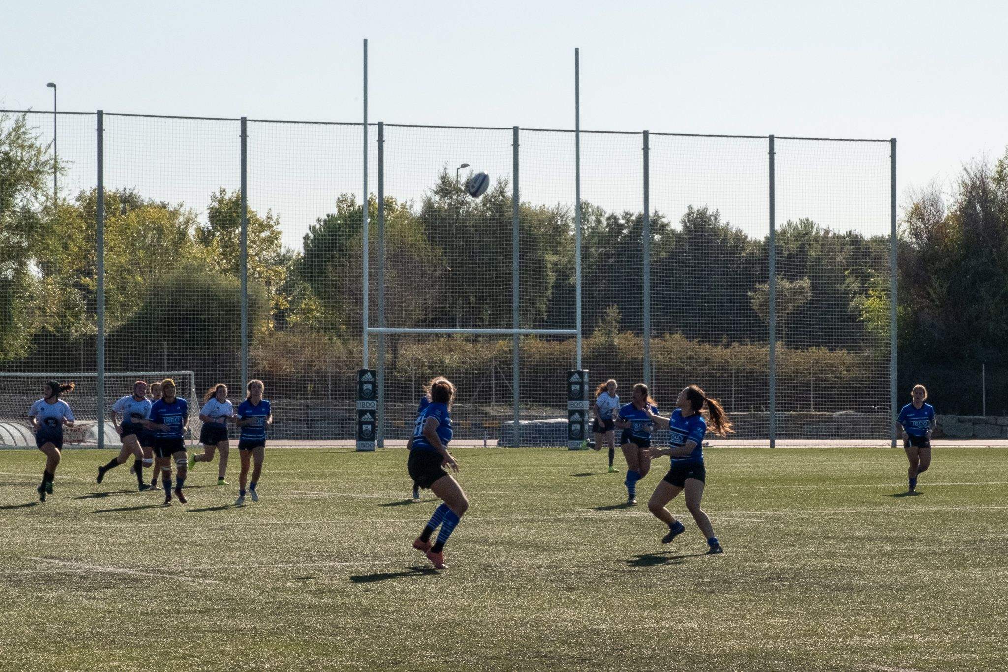 Acció del partit entre el CR Sant Cugat i el Gòtics RC. FOTO: Ale Gómez.