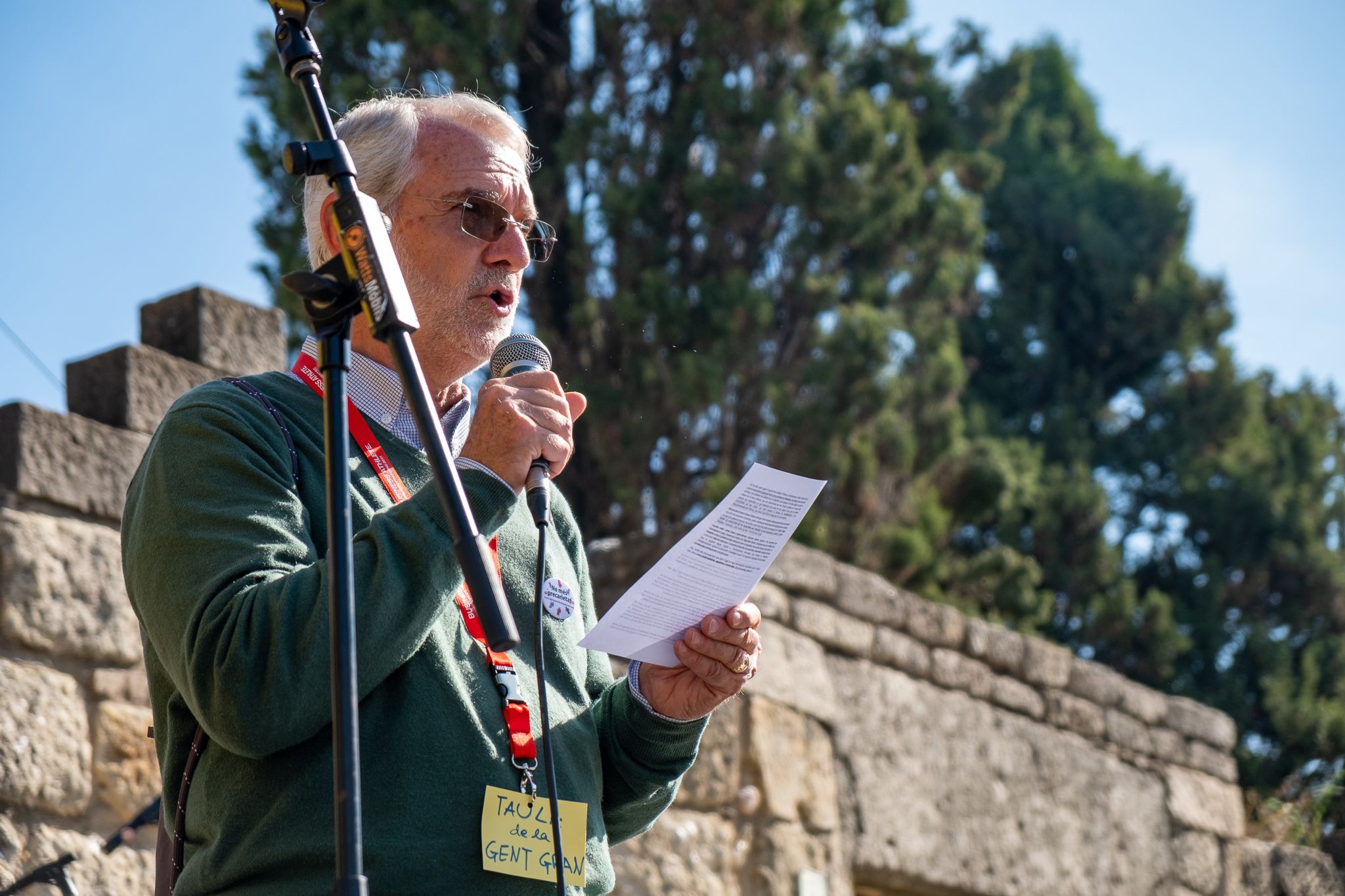 Lectura del manifest. FOTO: Ale Gómez