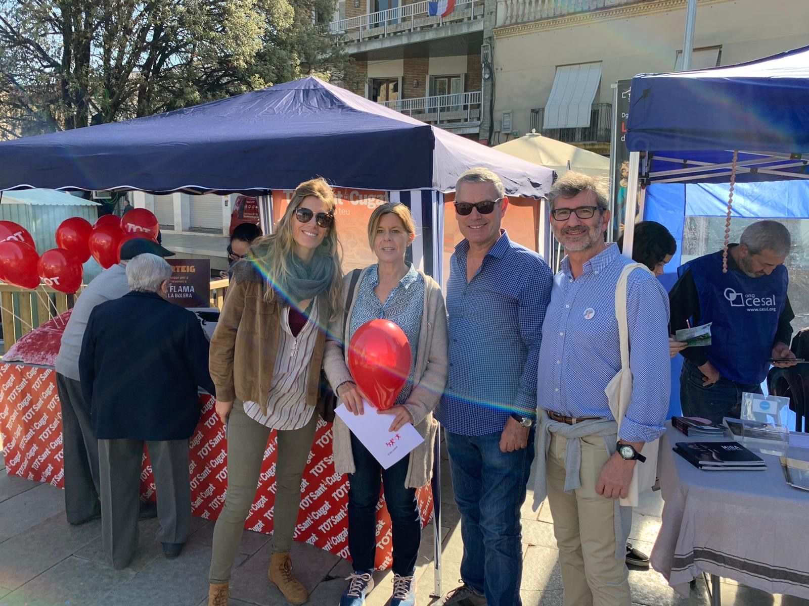 Regidora i ex-alcaldessa Carmela Fortuny i regidor Josep Maria Vallès. FOTO: Cedida