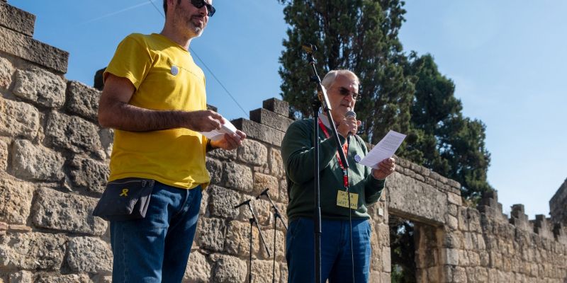 Lectura del manifest de la Festa de Tardor. FOTO: Ale Gómez