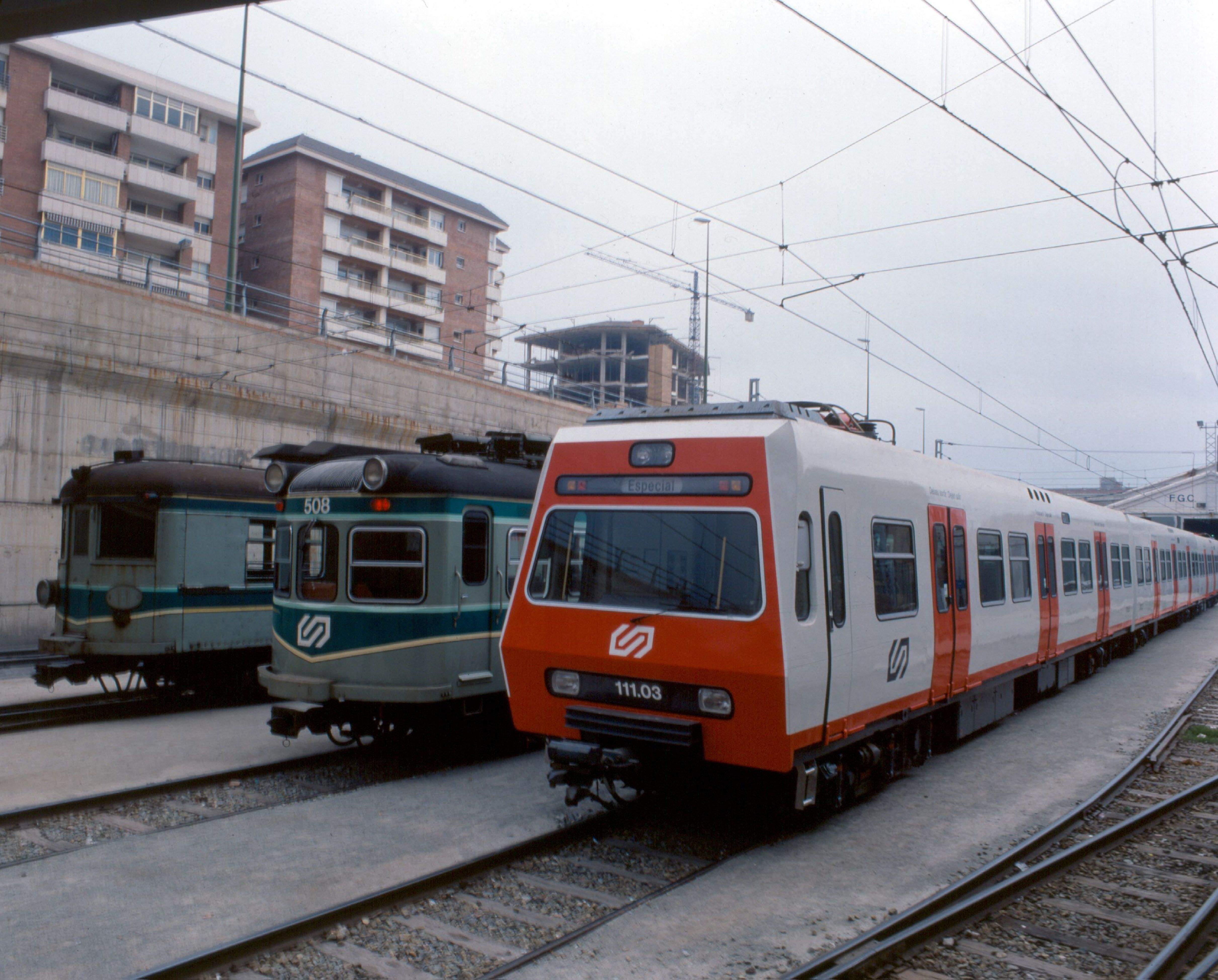 La transformació dels trens durant aquests anys. CEDIDA