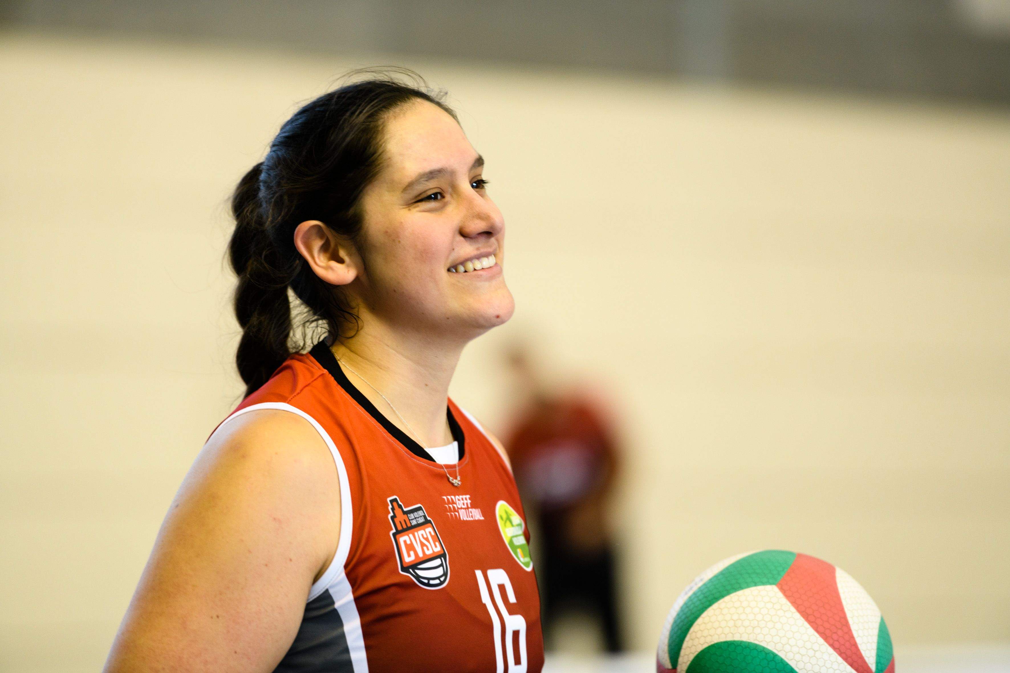 Sara Julian juga al primer equip del DSV Club Voleibol Sant Cugat. FOTO: Migel López Mallach