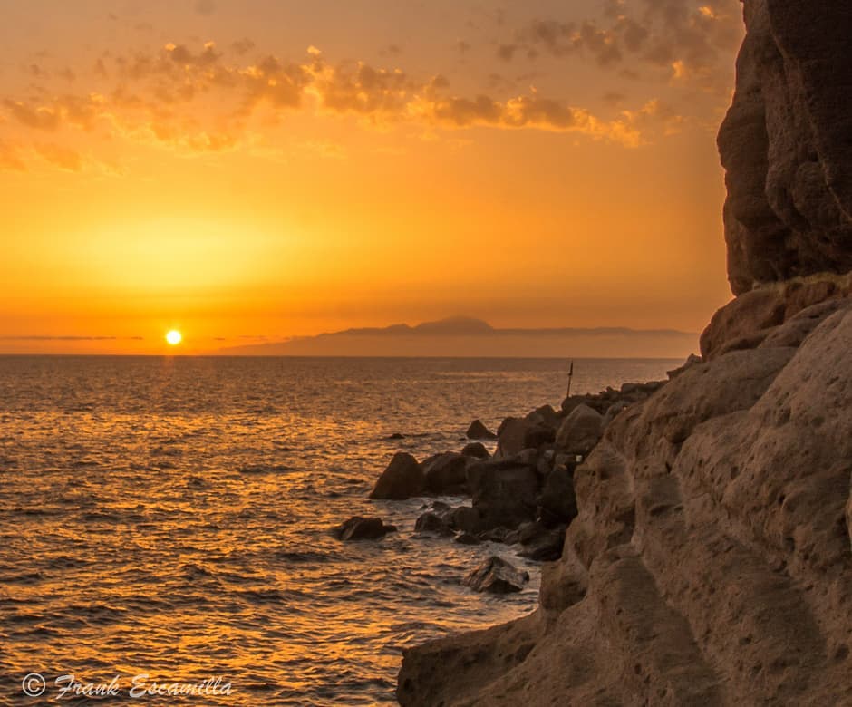 frank eskamilla   Sunset from Mogán Gran Canaria (Canary Islands)