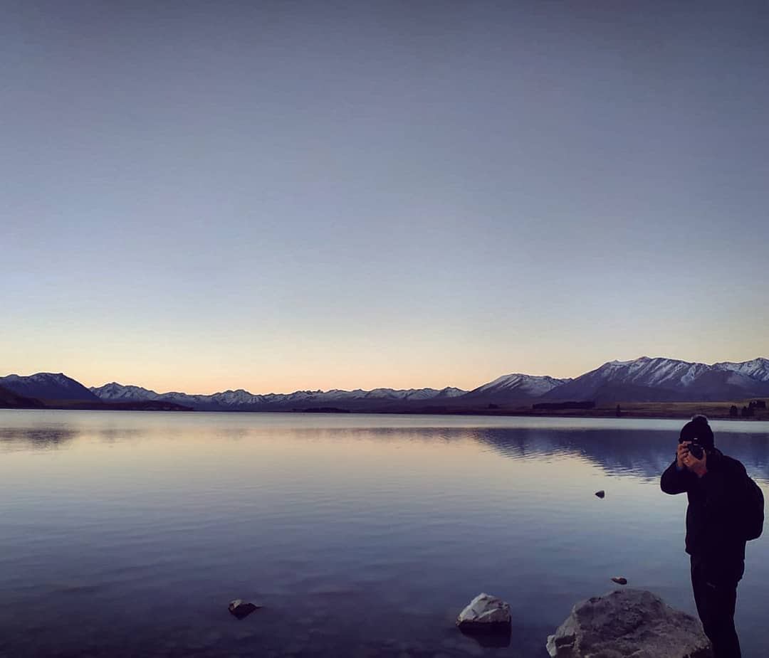 joaquinrz    Sunset with estivicario Special honeymoon in NZ tekapo newzeland lake estiquim