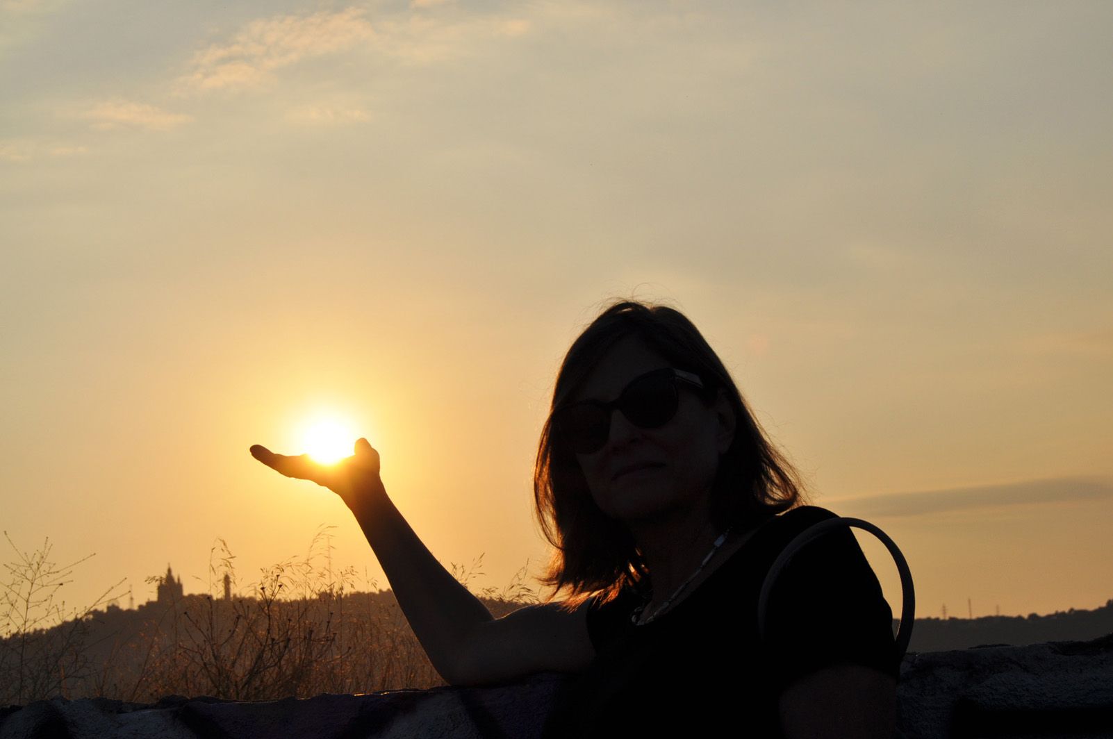 Judit Pérez Domingo   Posta de sol des de dalt de Barcelona   Bunquers del Carmel   Barcelona