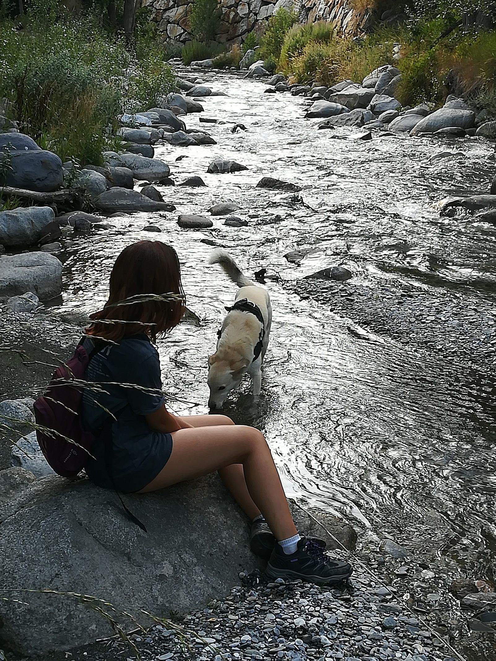 Silvano Bendinelli   Descansant a la Ribera del Riu Garona   Salardú, Val d'Aran