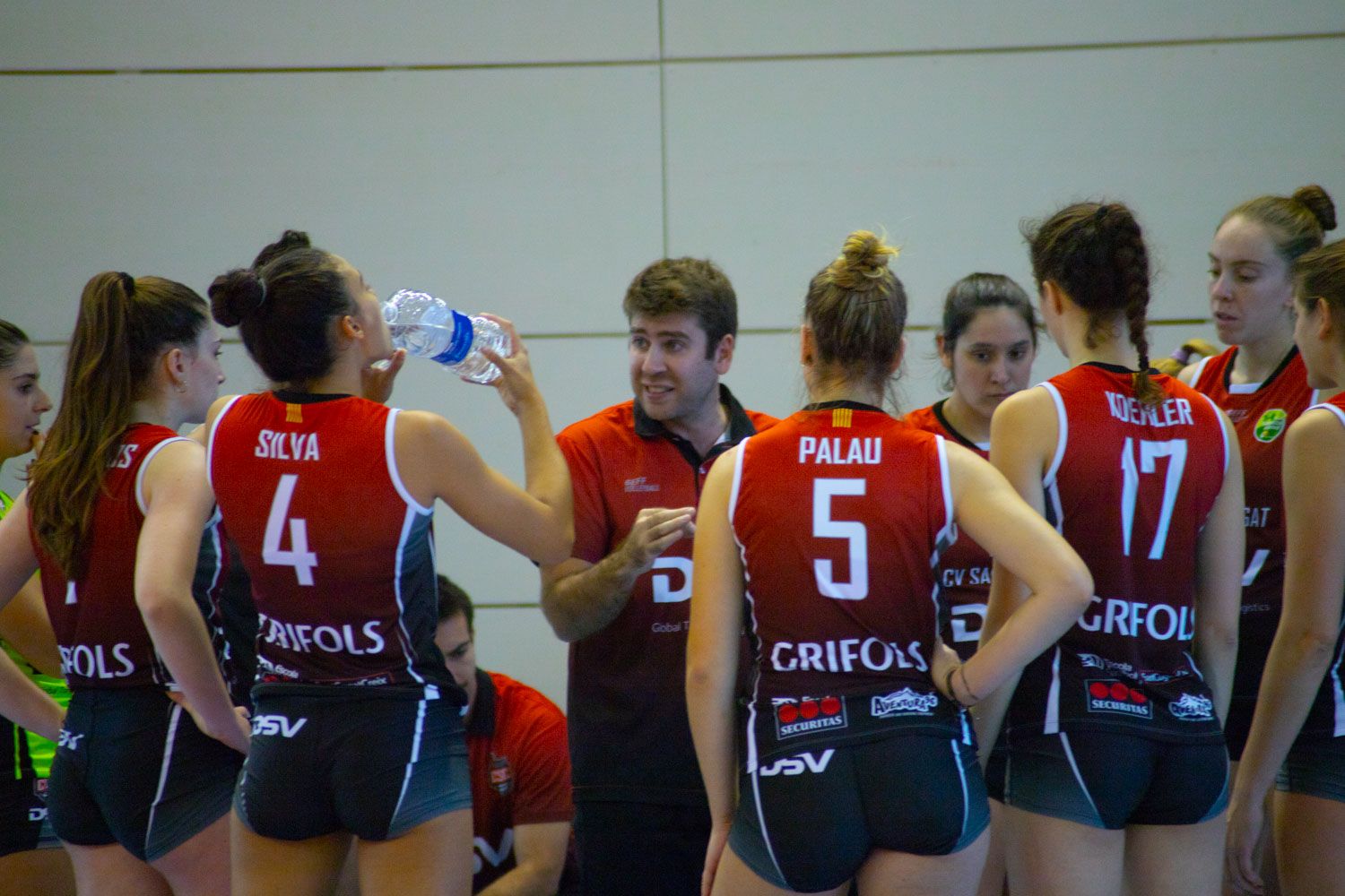 Voleibol femení. Partit de lliga. DSV CV Sant Cugat- Madrid Chamberí. Foto: Adrián Gómez.