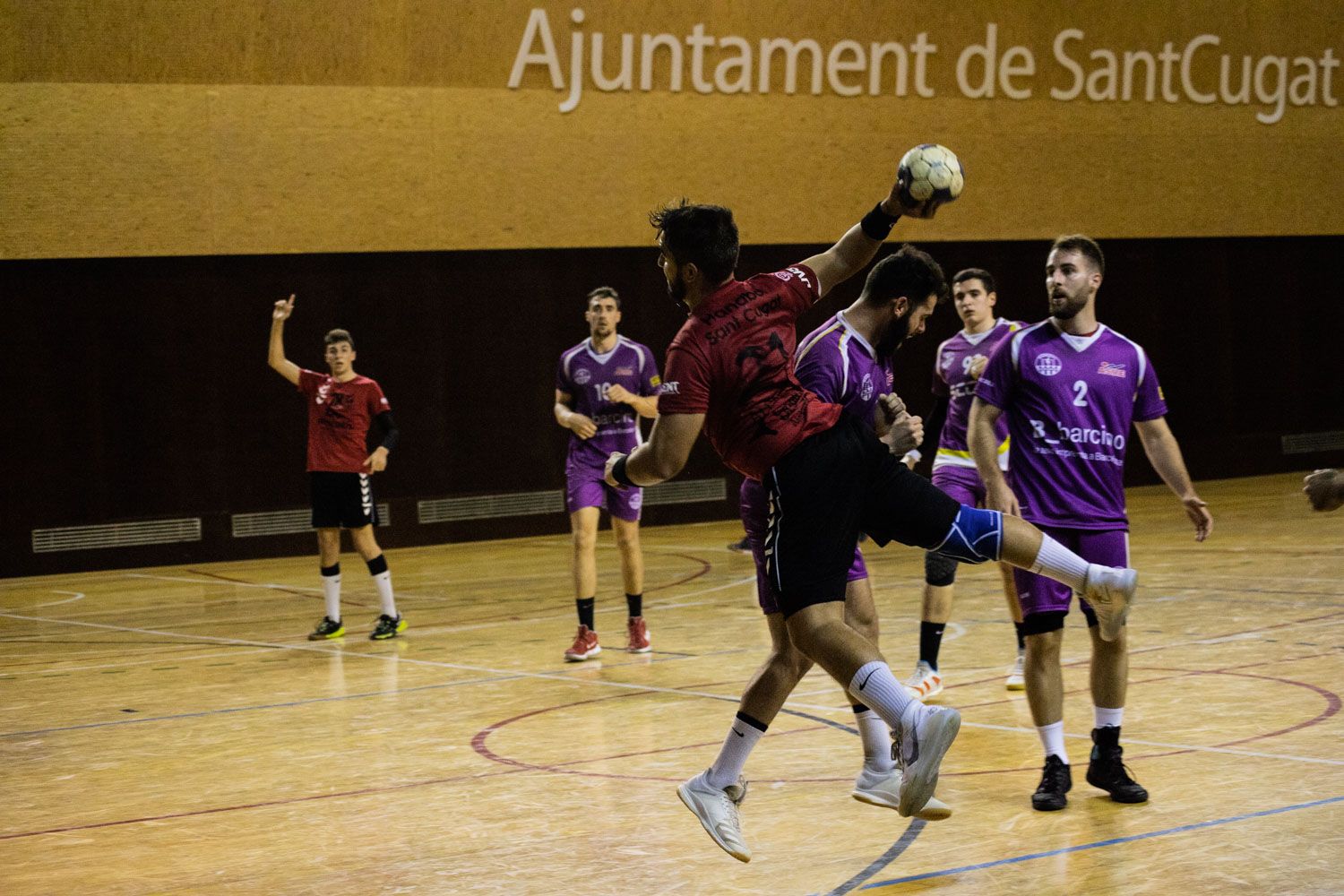 Handbol. Partit de lliga. CH Sant Cugat-Sant Martí-Adrianenc. Foto: Adrián Gómez