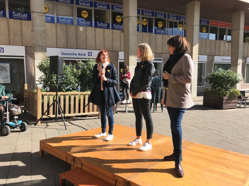 Telechea, Ingla i Riba durant el vermut polític celebrat a Sant Cugat. FOTO: TOT Sant Cugat