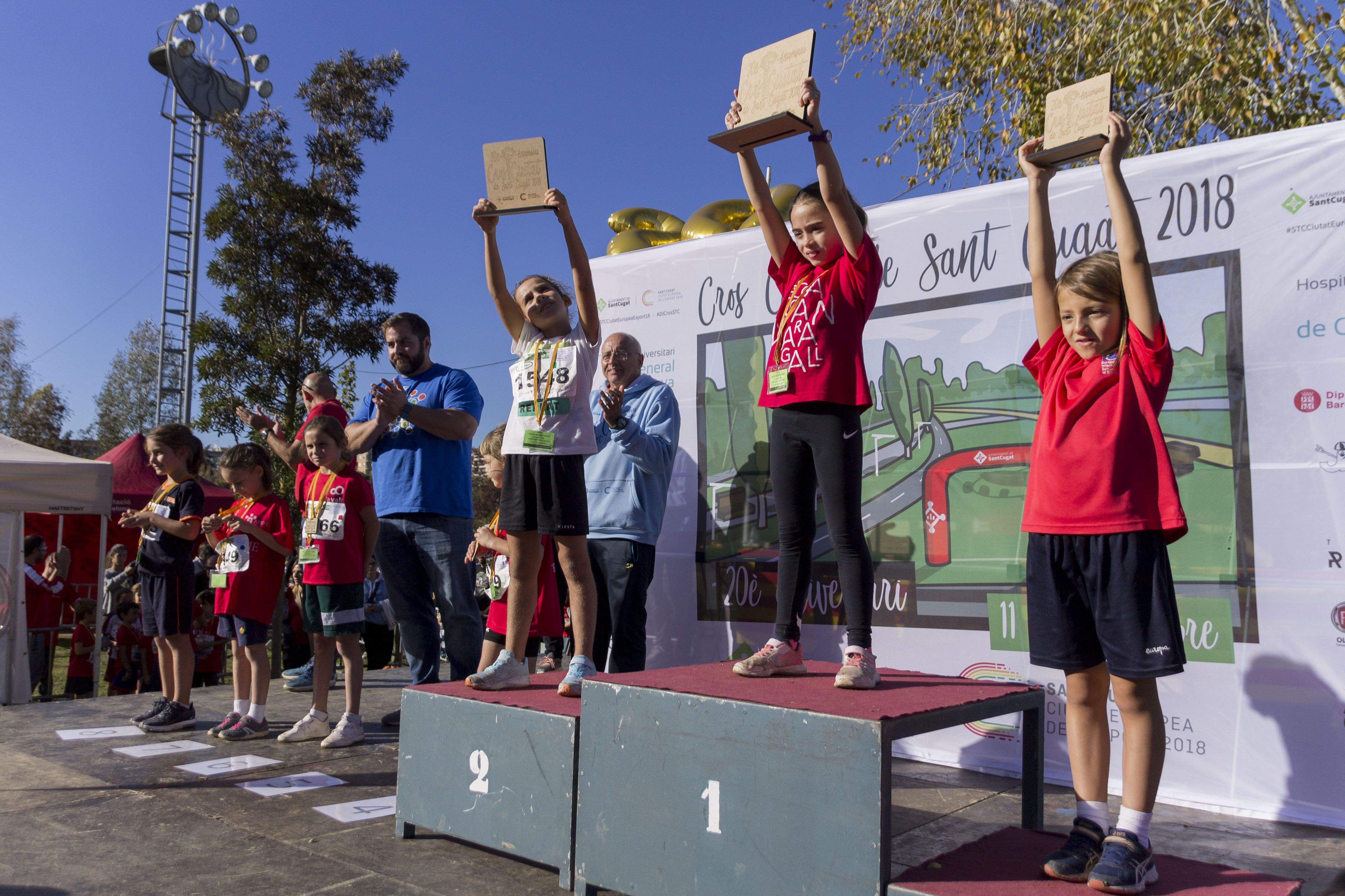 Entrega de trofeus del Cros de Sant Cugat 2018. FOTO: Paula Galván