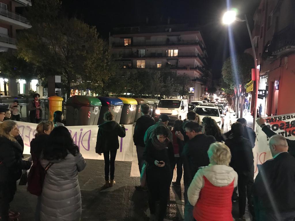 Tall del CDR a Rius i Taulet. FOTO: TOT Sant Cugat