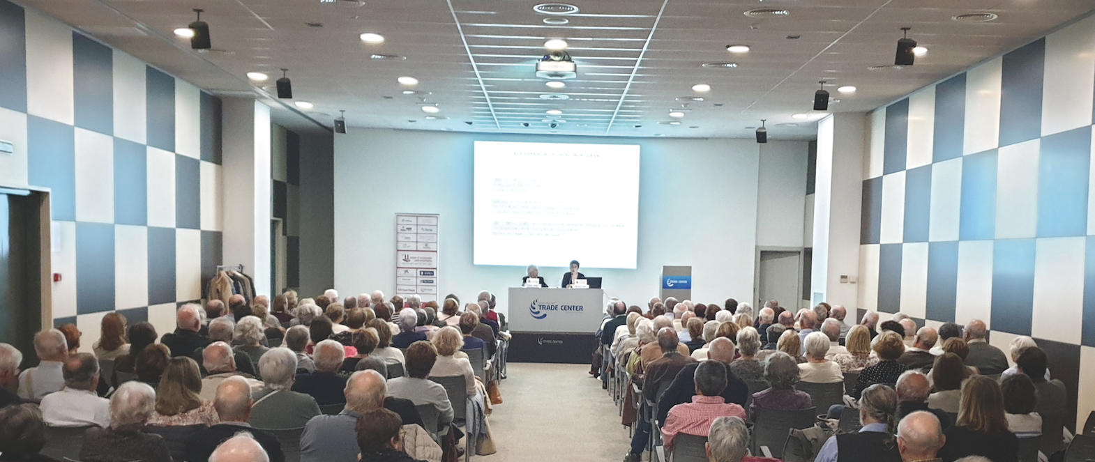 Conferència a l'Aula d'Extensió per a la Gent Gran. FOTO: Cedida