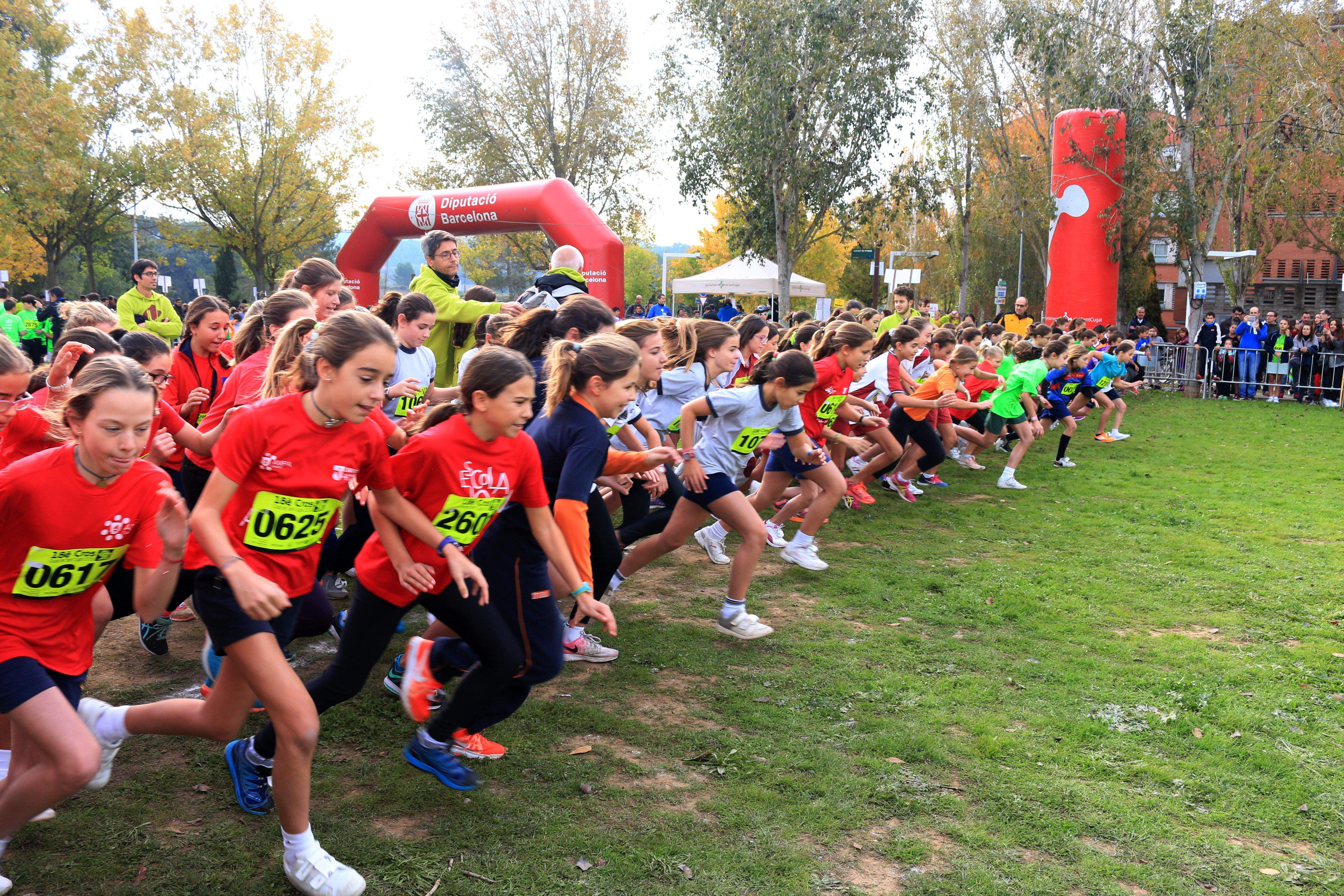 Una de les sortides del Cros de Sant Cugat 2016. FOTO: Lali Álvarez