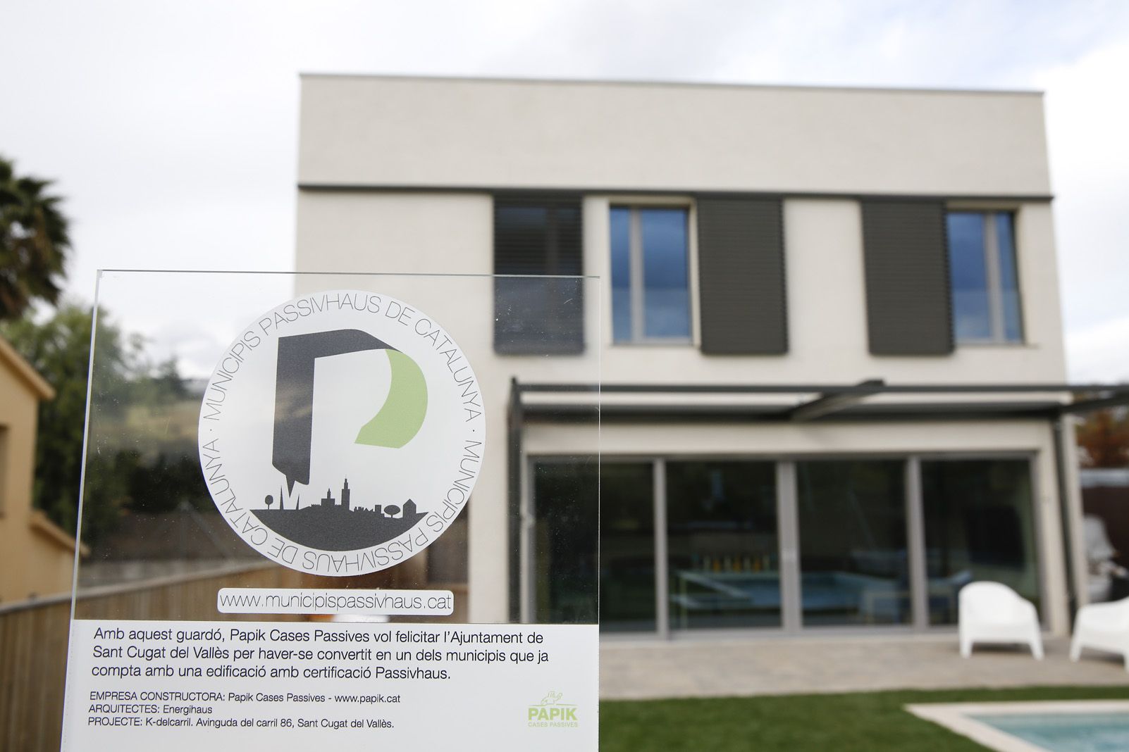 Inauguració de la primera casa pasiva FOTO: Yves Dimant