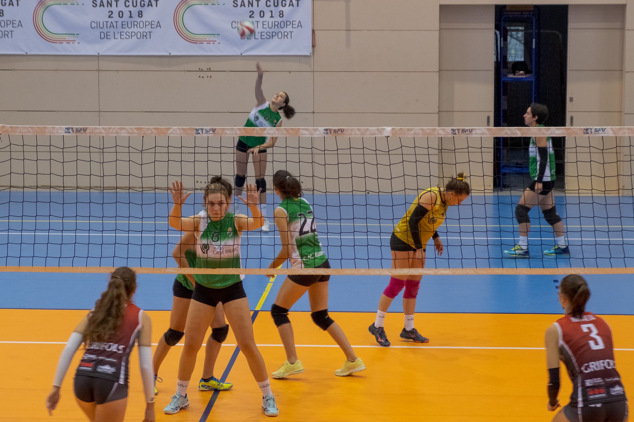 Voleibol femení. DSV CV Sant Cugat B-CH Bordils. FOTO: Ale Gómez