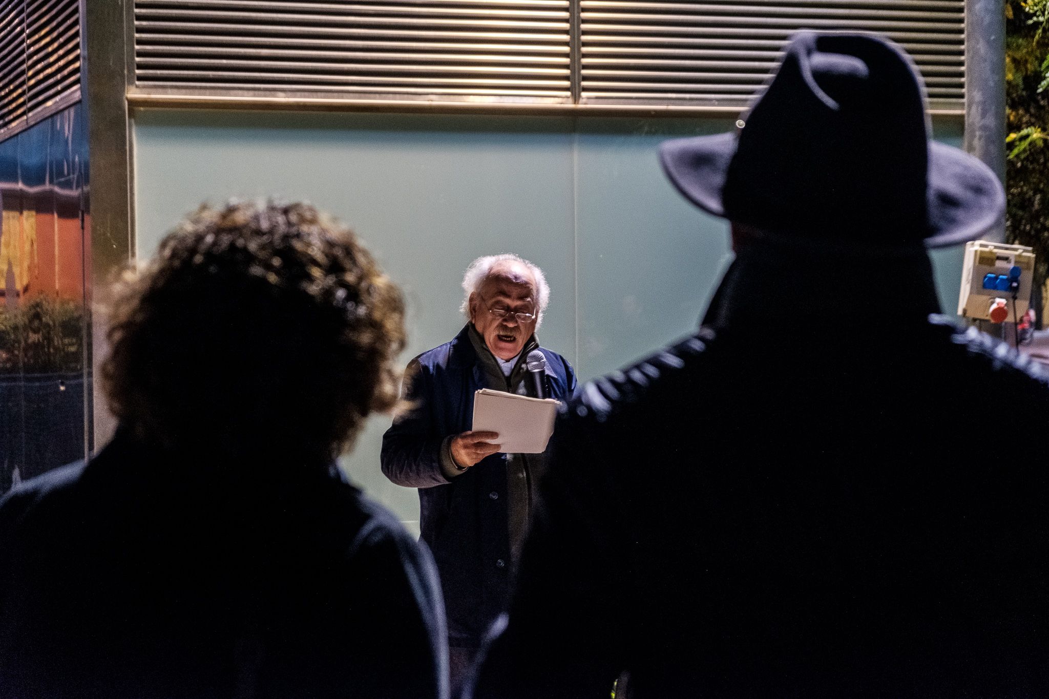 Acte de Tsunami Democràtic a la plaça de la Vila. FOTO: Ale Gómez