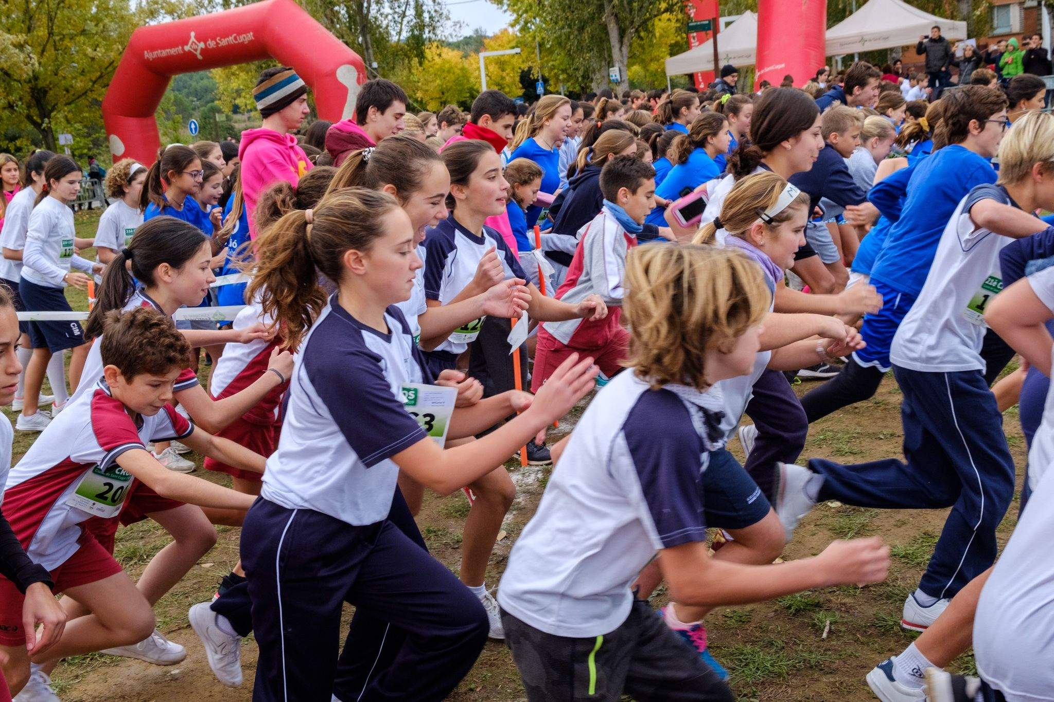 Celebració del 21è Cros Ciutat de Sant Cugat al parc de la Pollancreda. FOTO: Ale Gómez