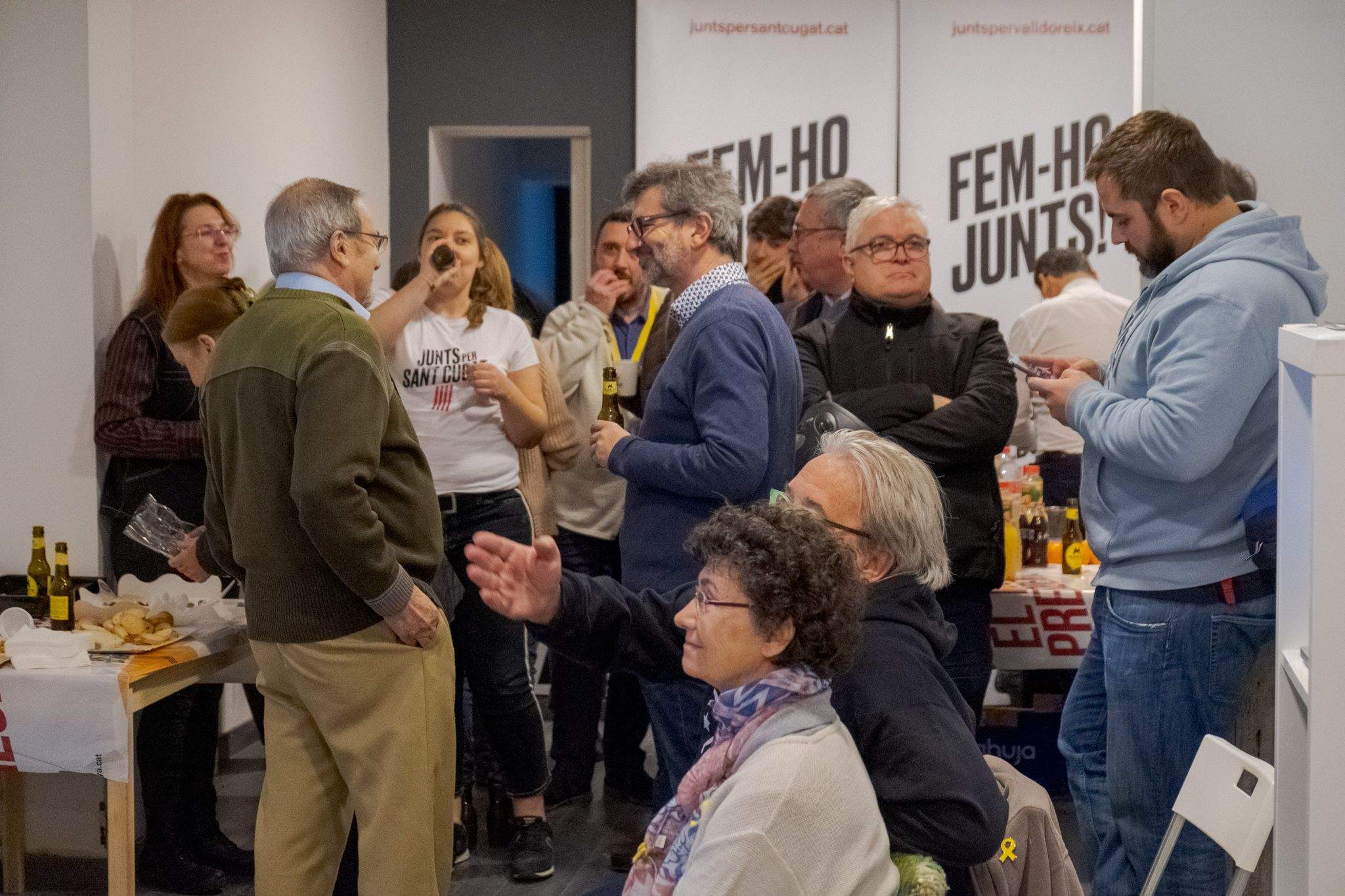 Junts per Sant Cugat, a la seva seu. FOTO: Ale Gómez