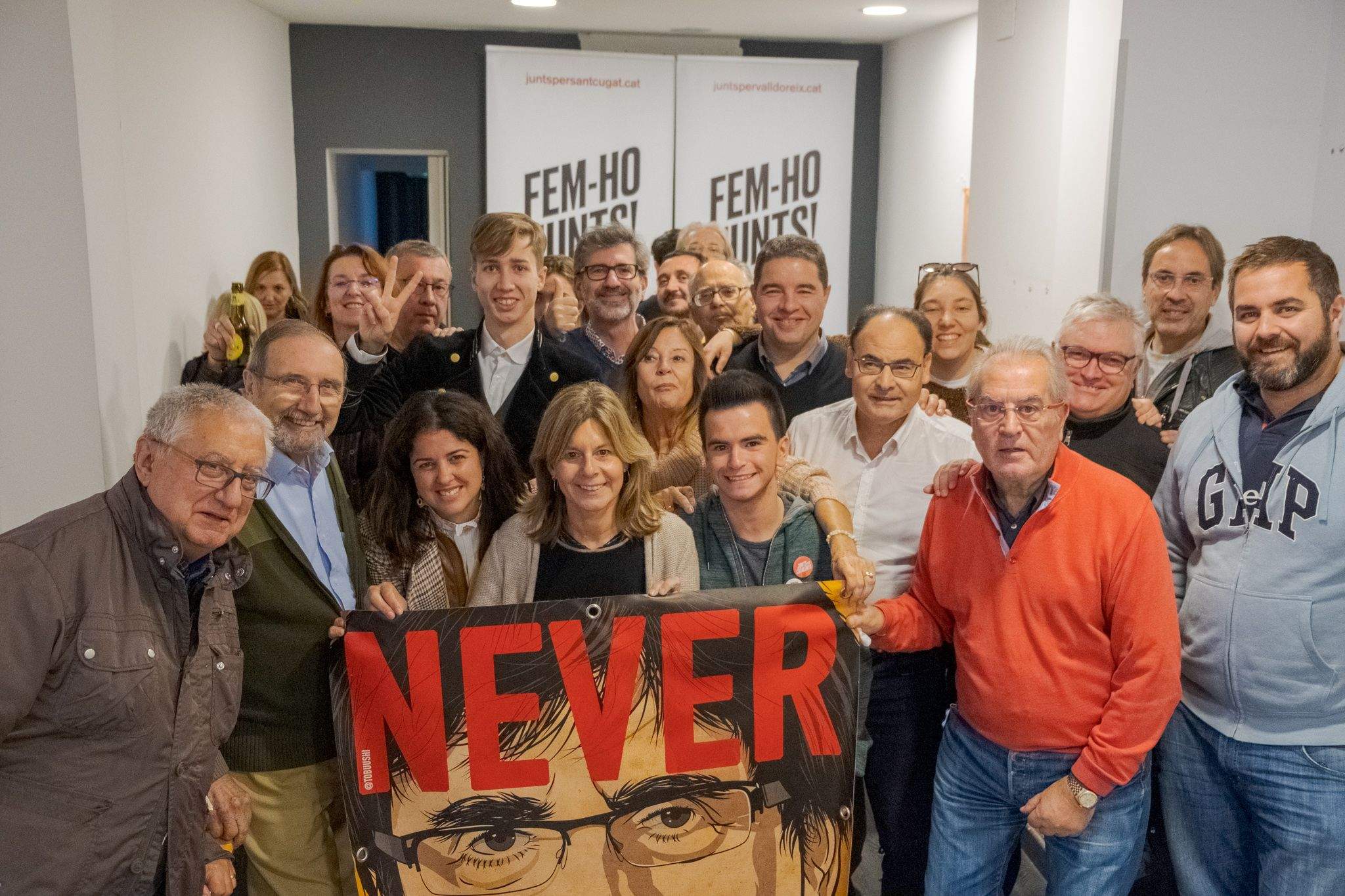 Junts per Sant Cugat, a la seva seu. FOTO: Ale Gómez