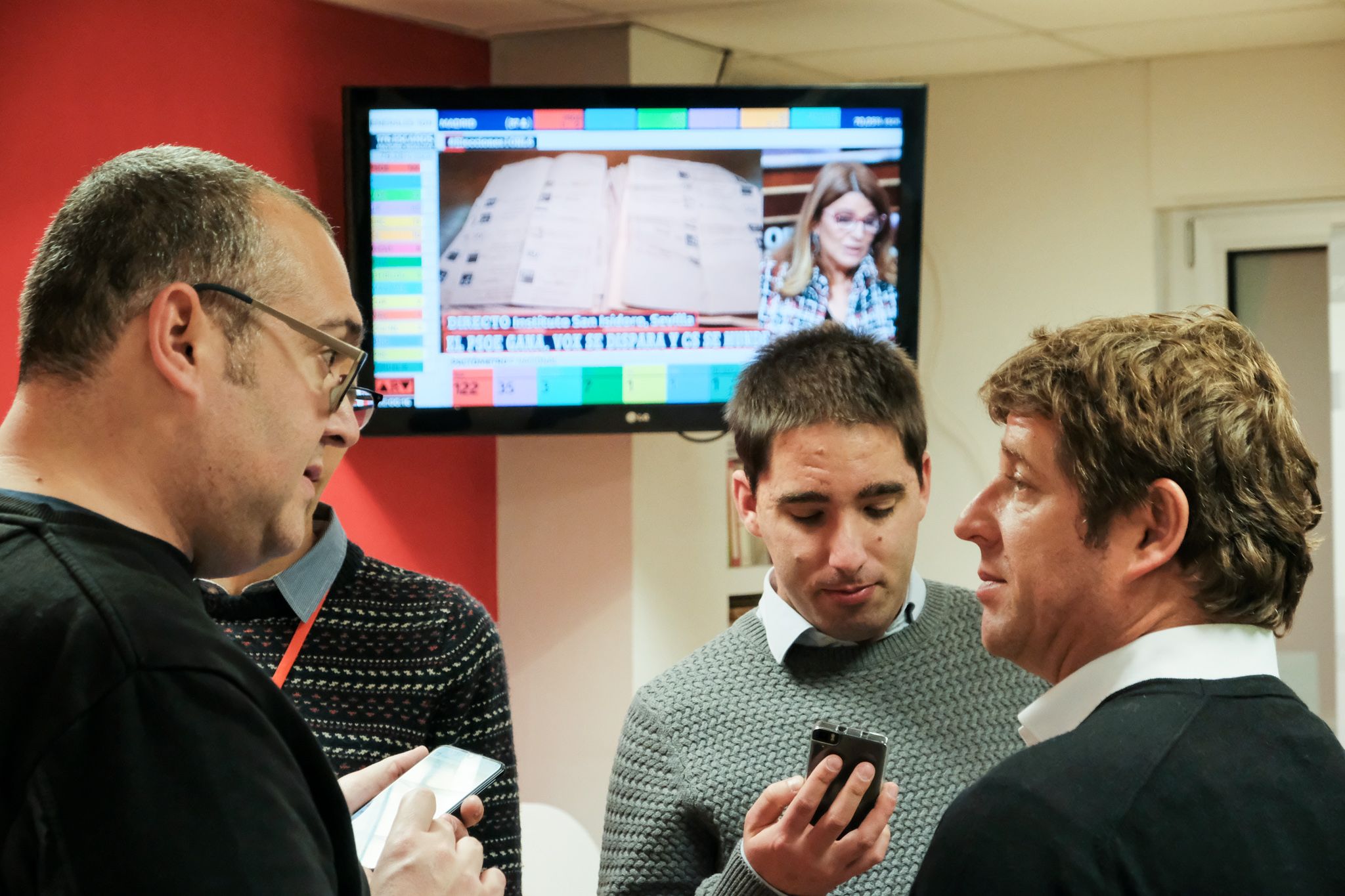 PSC Sant Cugat a la seva seu. FOTO: Ale Gómez