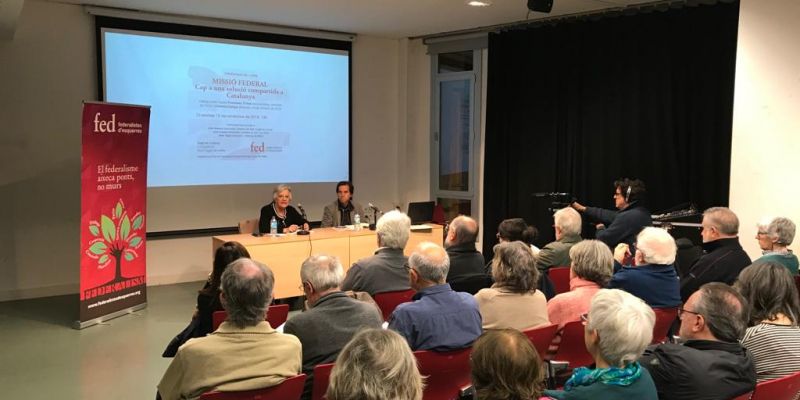 Acte de Federalistes d'esquerres a Sant Cugat. FOTO: TOT Sant Cugat