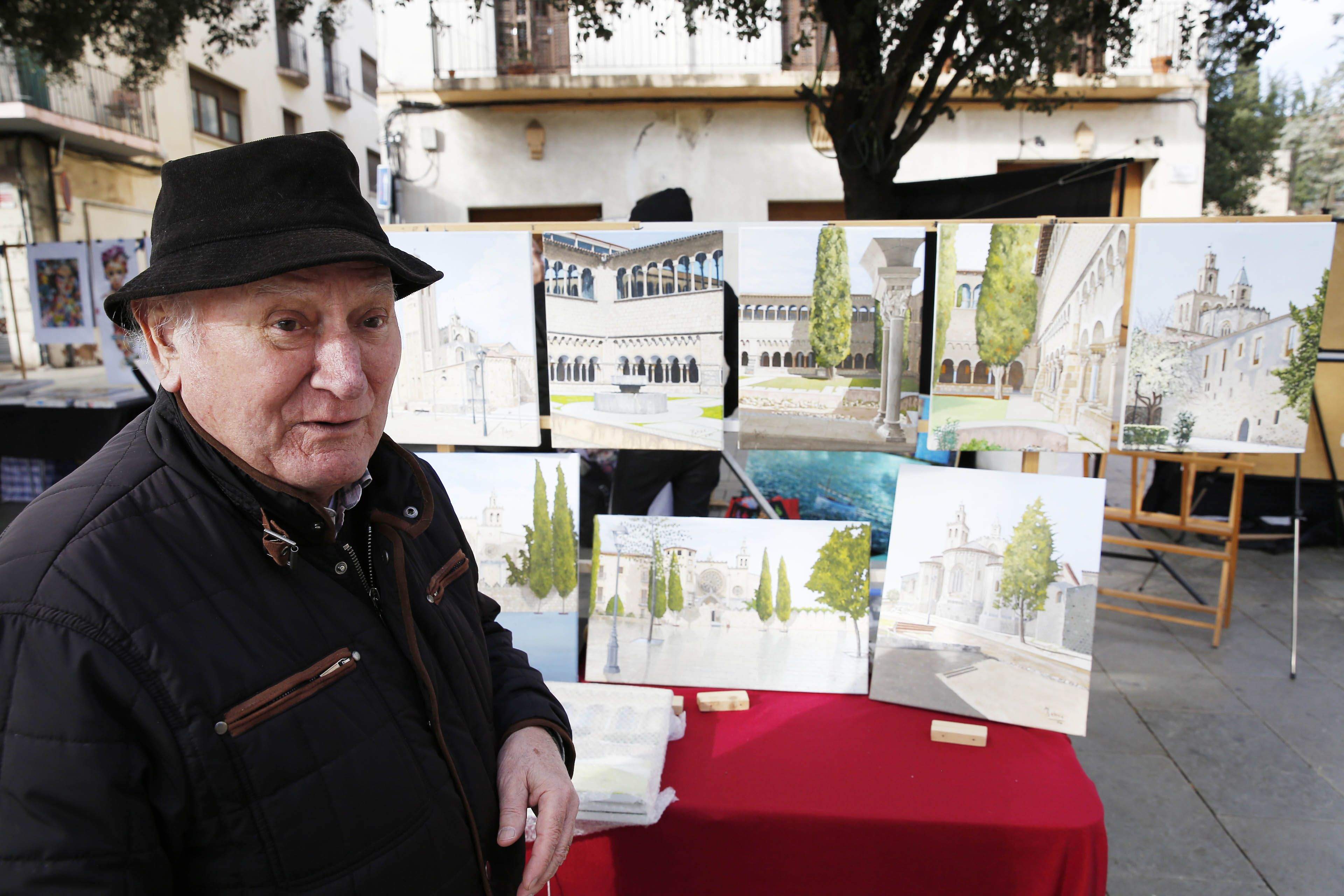 Mostra de Firart a la plaça d'Octavià. FOTO: Yves Dimant