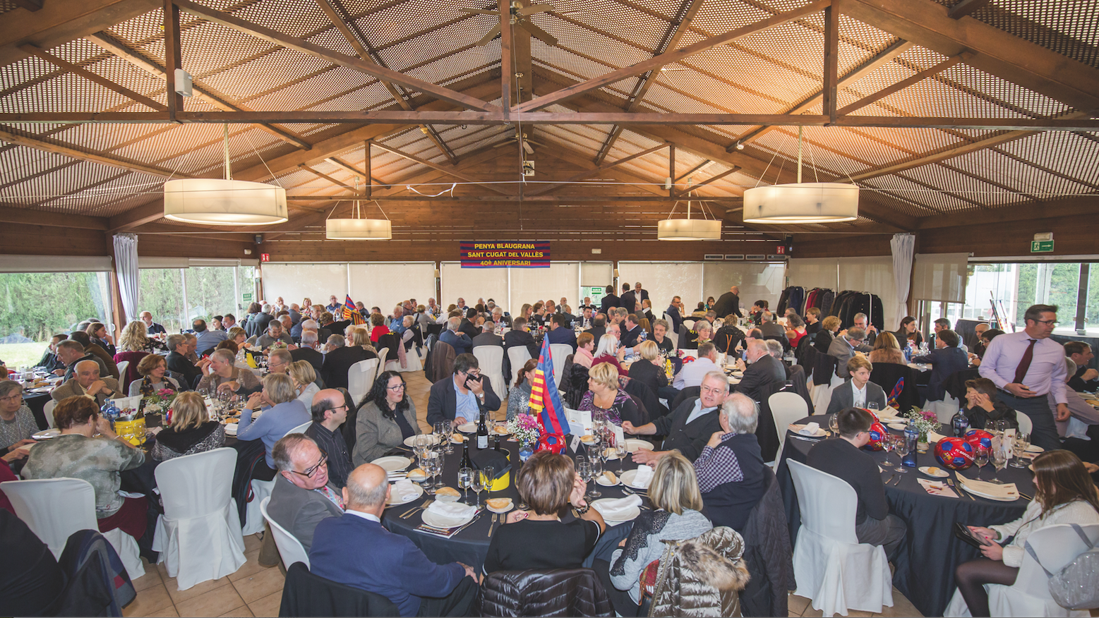 Celebració dels 40 anys de la Penya Blaugrana de Sant Cugat. FOTO: Cedida