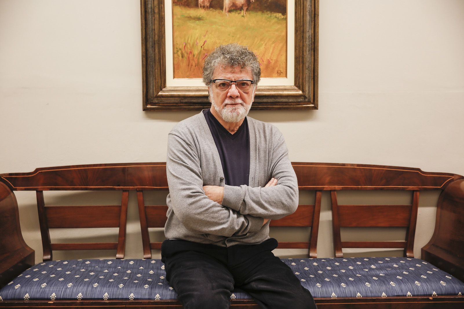 Lluís Ribas a l'Espai Lluís Ribas de Sant Cugat. FOTO: Yves Dimant