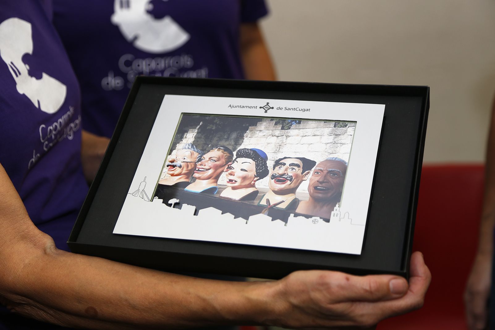 Reconeixament als caparrots pel 10è aniversari. FOTO: Anna Bassa