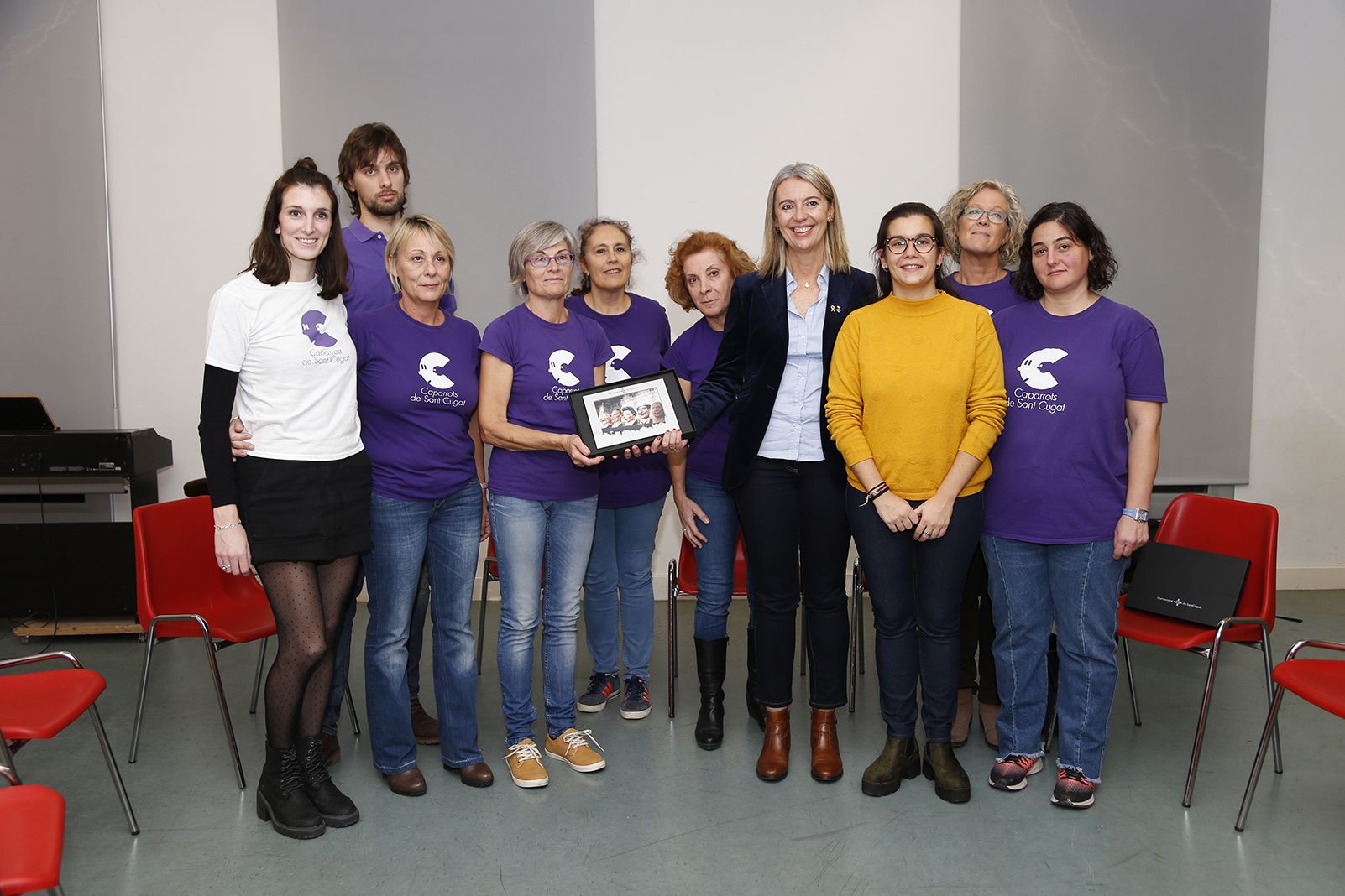 Reconeixement als Caparrots de Sant Cugat en el seu desè aniversari. FOTO: Anna Bassa