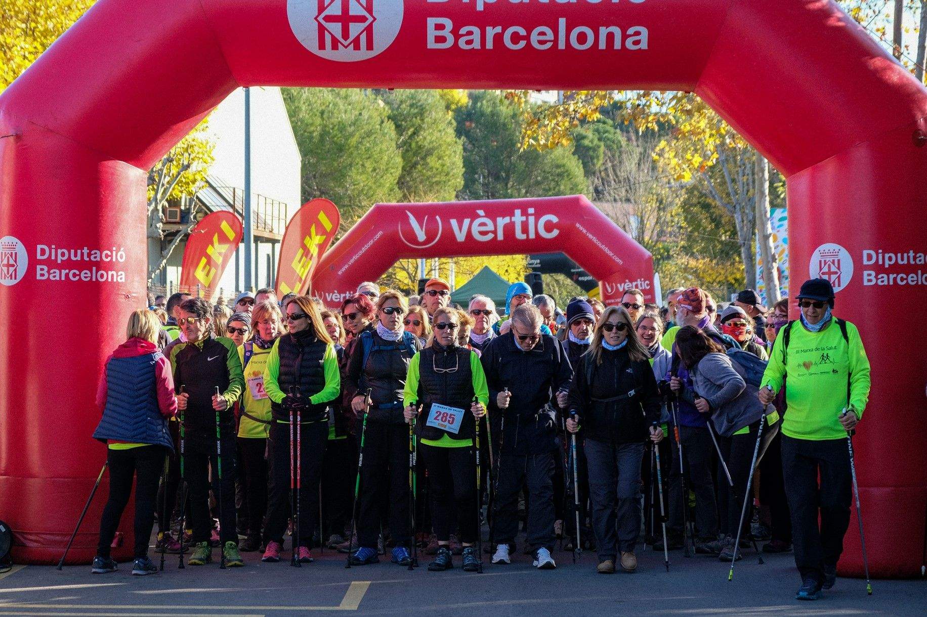 La 3a Marxa (nòrdica) de la Salut. FOTO: Ale Gómez