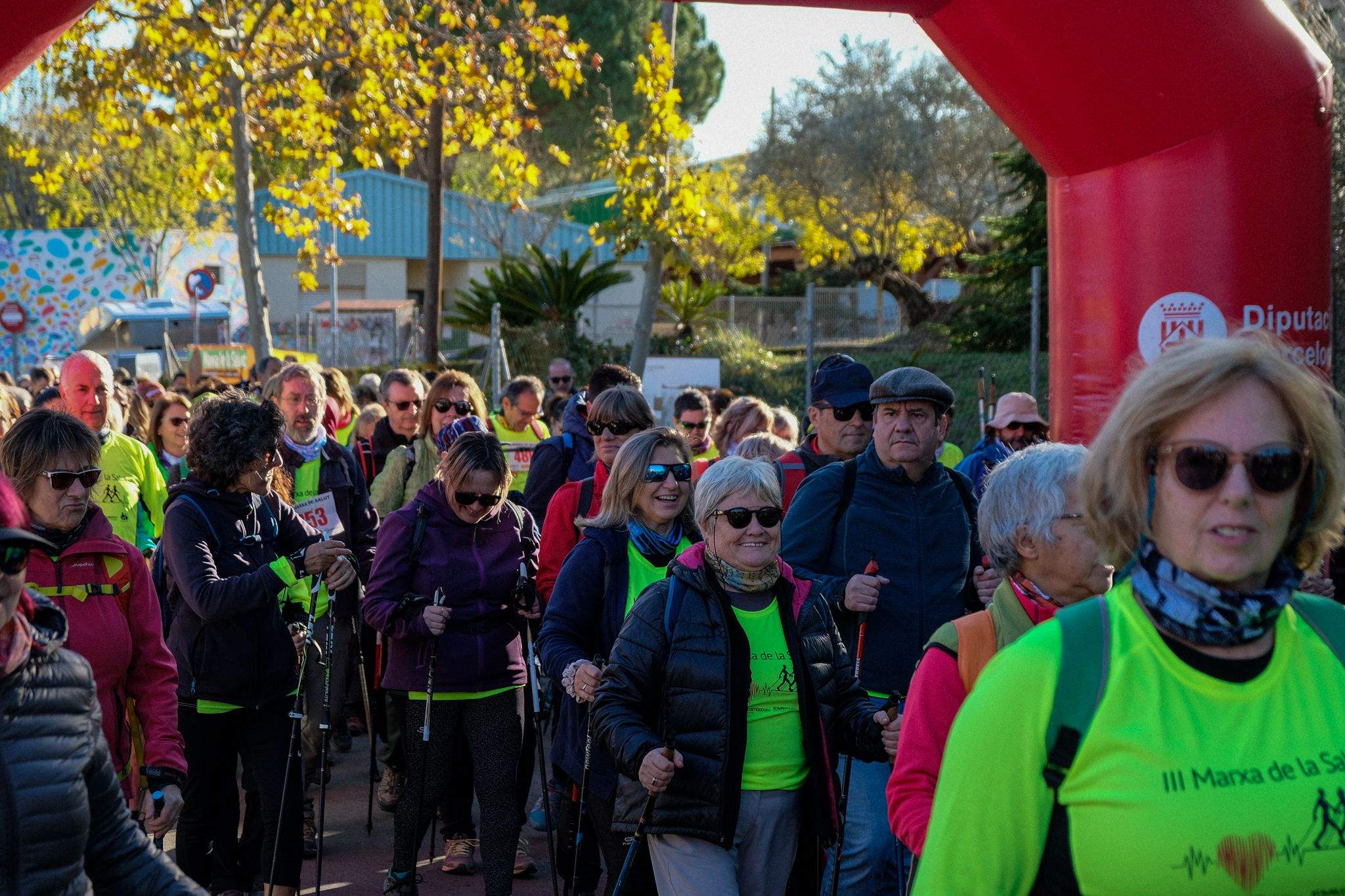 La 3a Marxa (nòrdica) de la Salut. FOTO: Ale Gómez