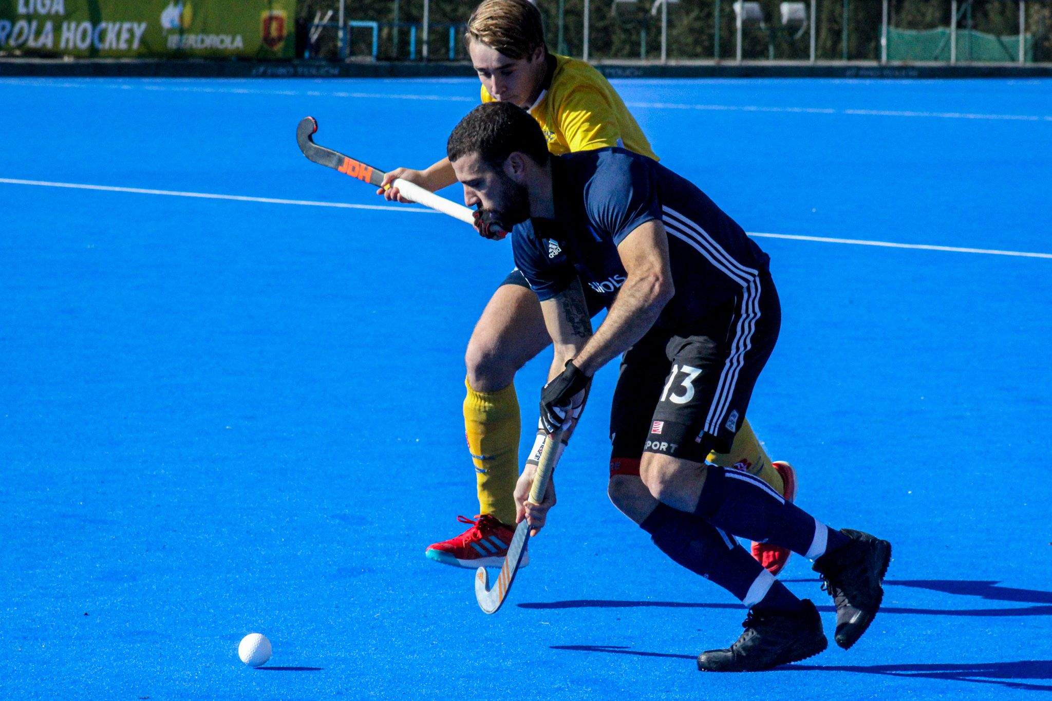 Hoquei sobre herba masculí. Junior FC-RC Jolaseta. FOTO: Ale Gómez