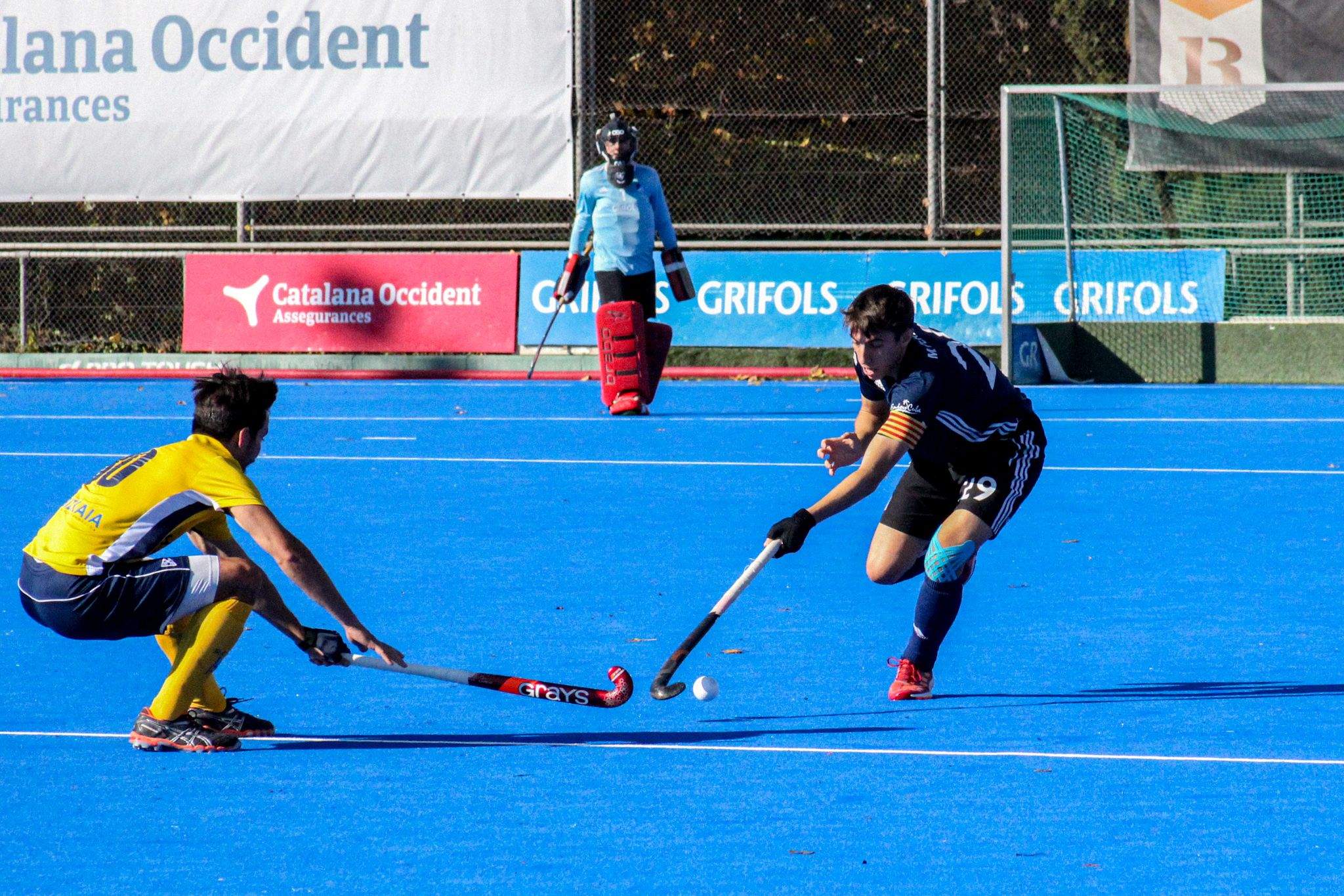 Hoquei sobre herba masculí. Junior FC-RC Jolaseta. FOTO: Ale Gómez